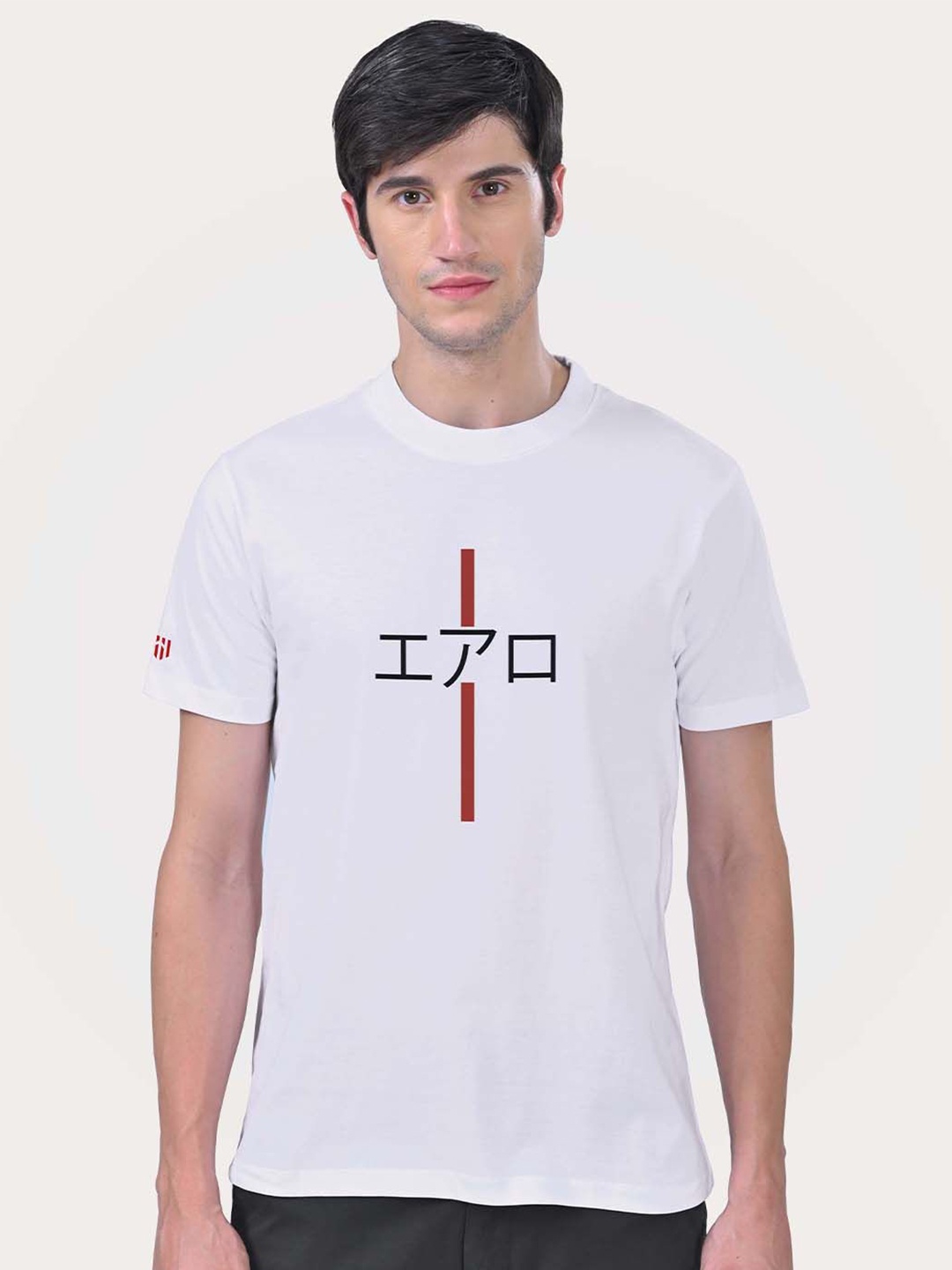

Aero Armour Unisex Typography Printed Round Neck Cotton T-Shirt, White