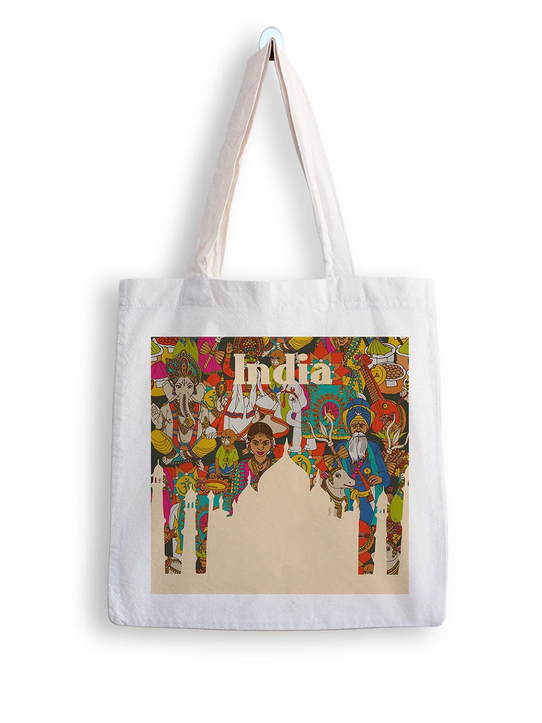 

ARTBUG Printed Shopper Tote Bag, White