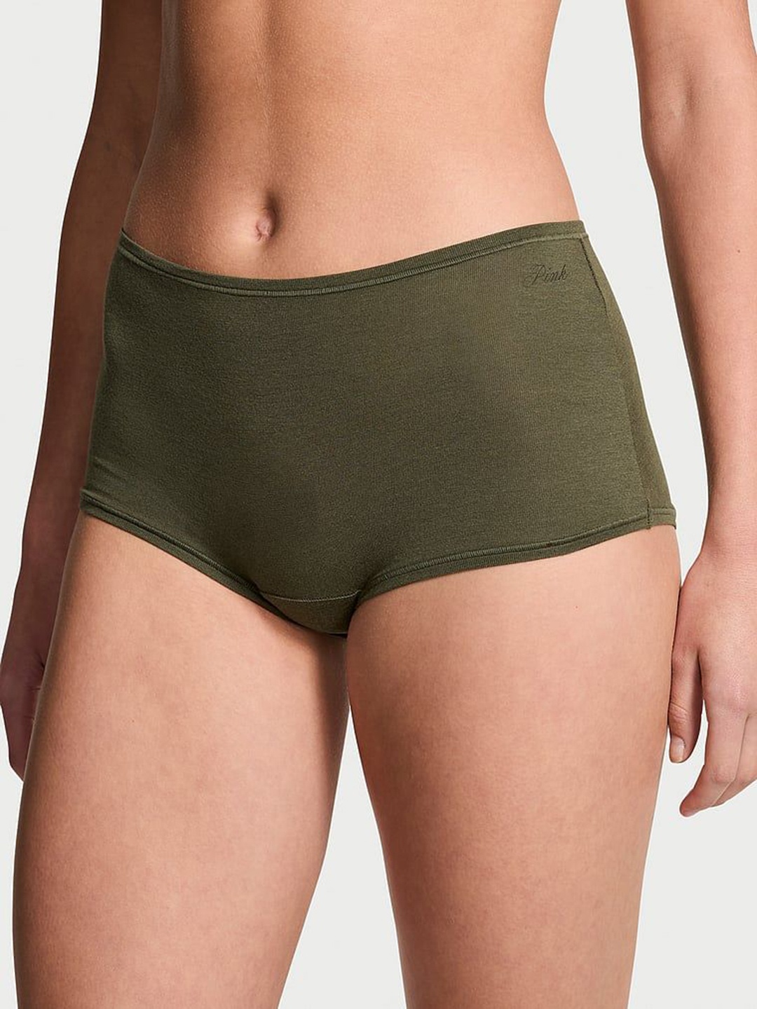 

Victoria's Secret Women Mid-Rise Boy Shorts Brief, Green