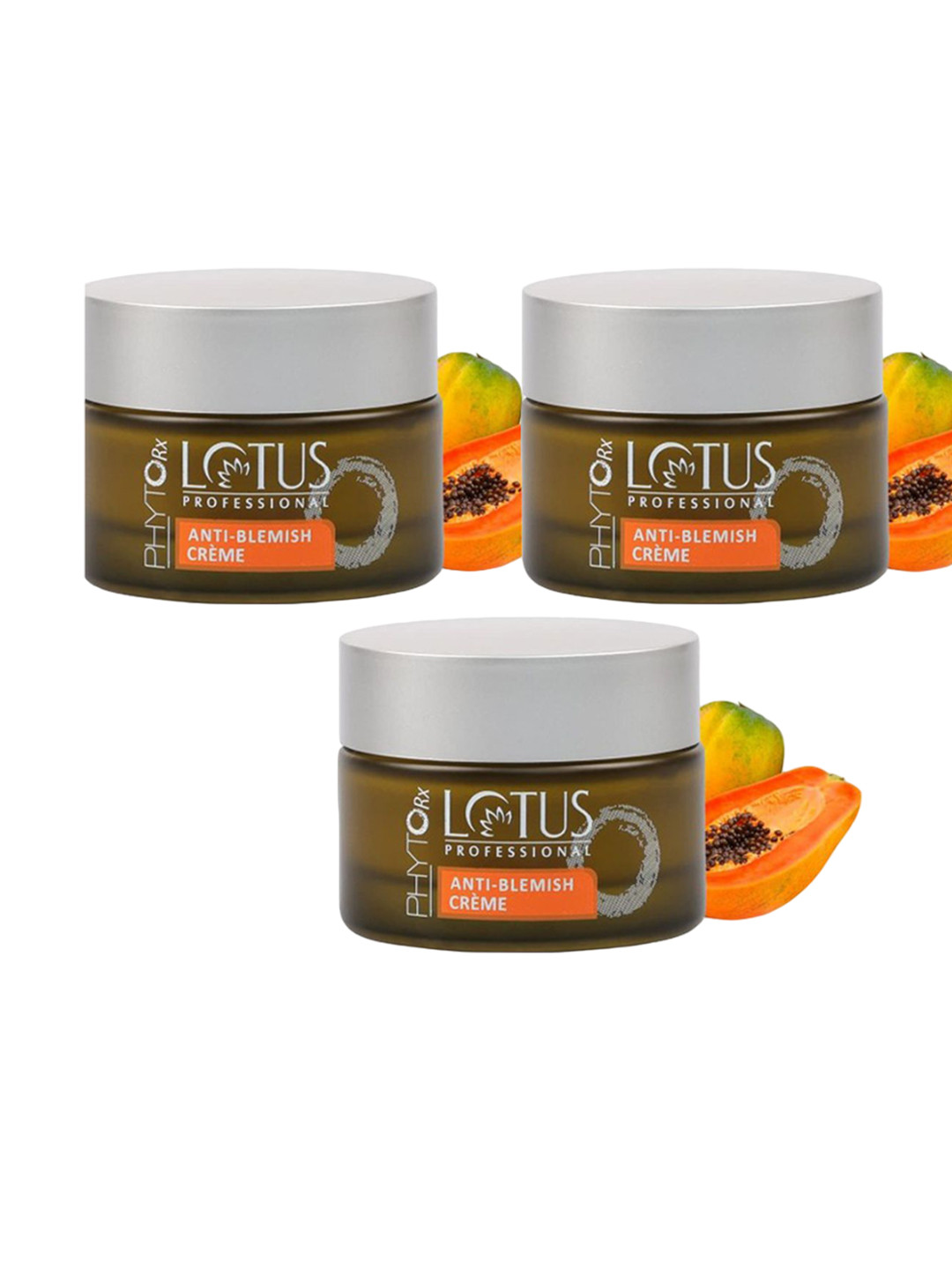 

Lotus Professional Phytorx Set Of 3 Anti-blemish Creme -50g Each, Green