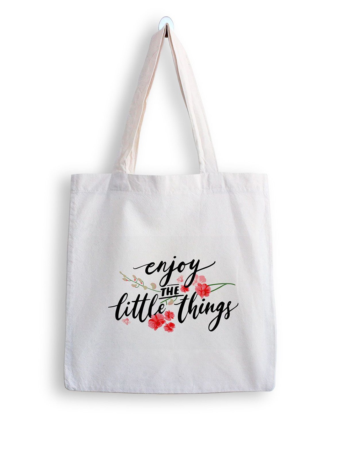 

ARTBUG Printed Structured Tote Bag, White