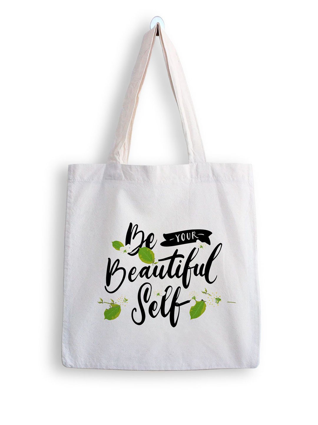

ARTBUG Printed Shopper Tote Bag, White