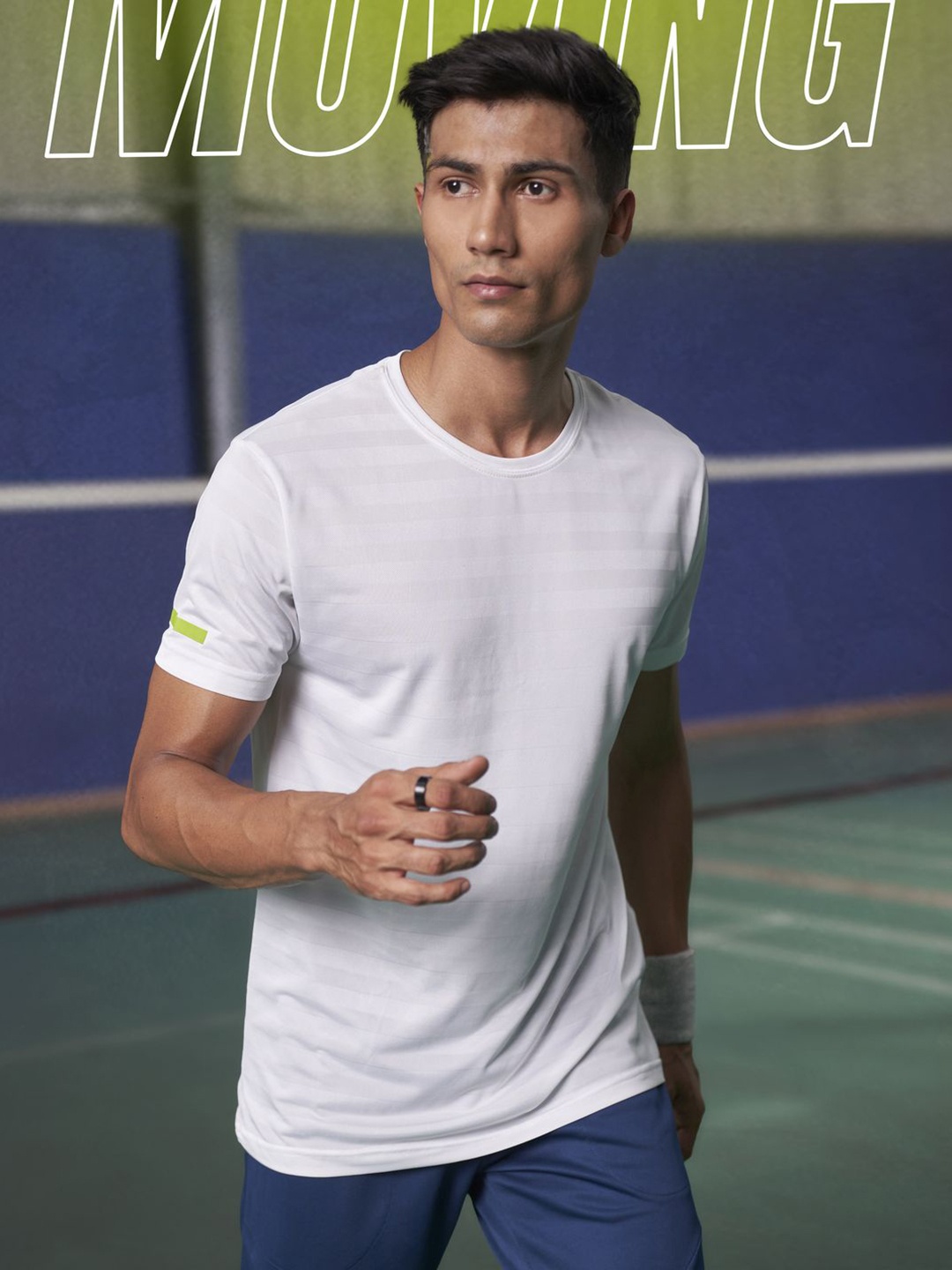

Fit Monkey Men Dri-FIT Solid Round Neck T-Shirt, White