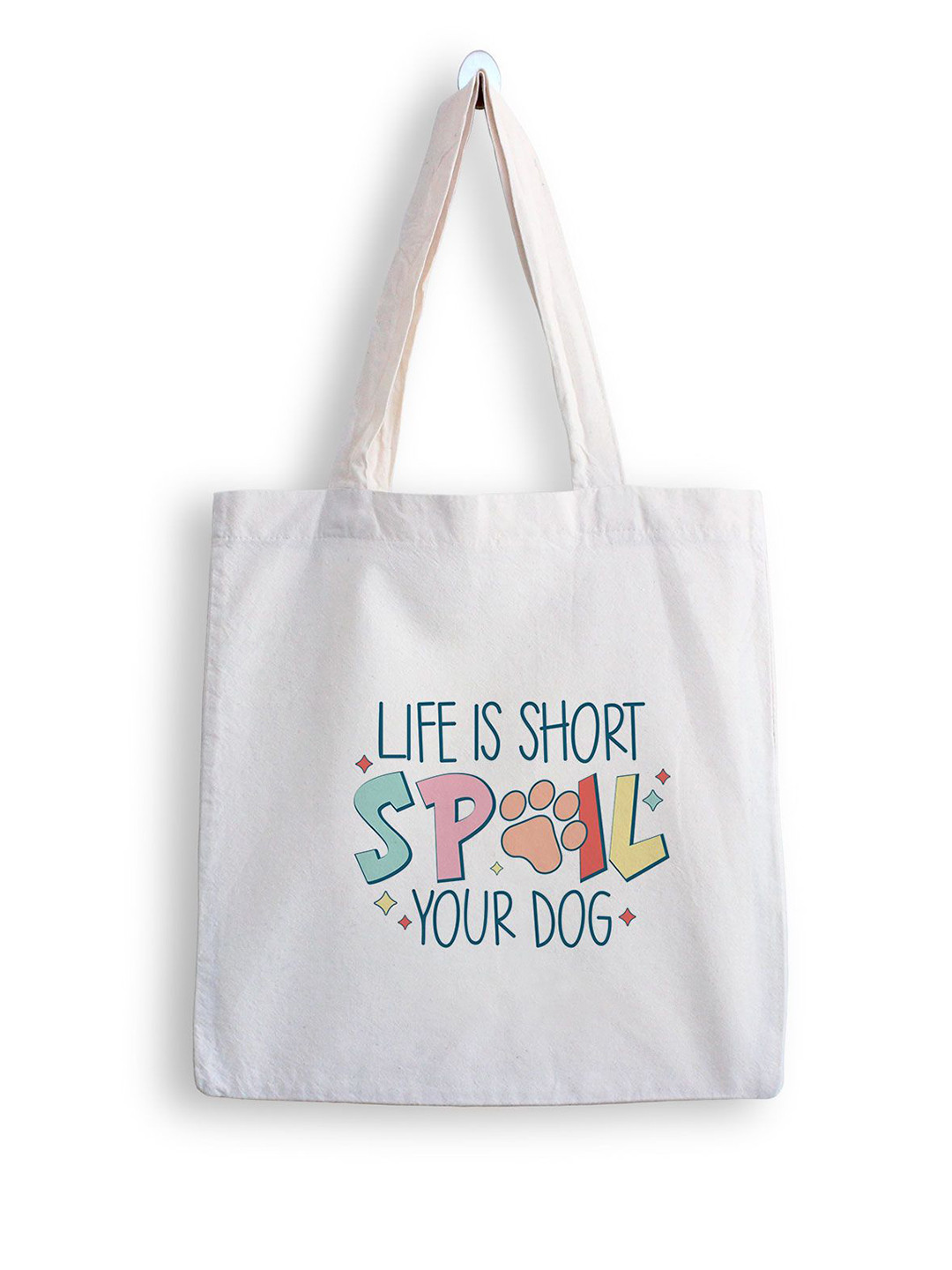 

ARTBUG Printed Shopper Tote Bag, White