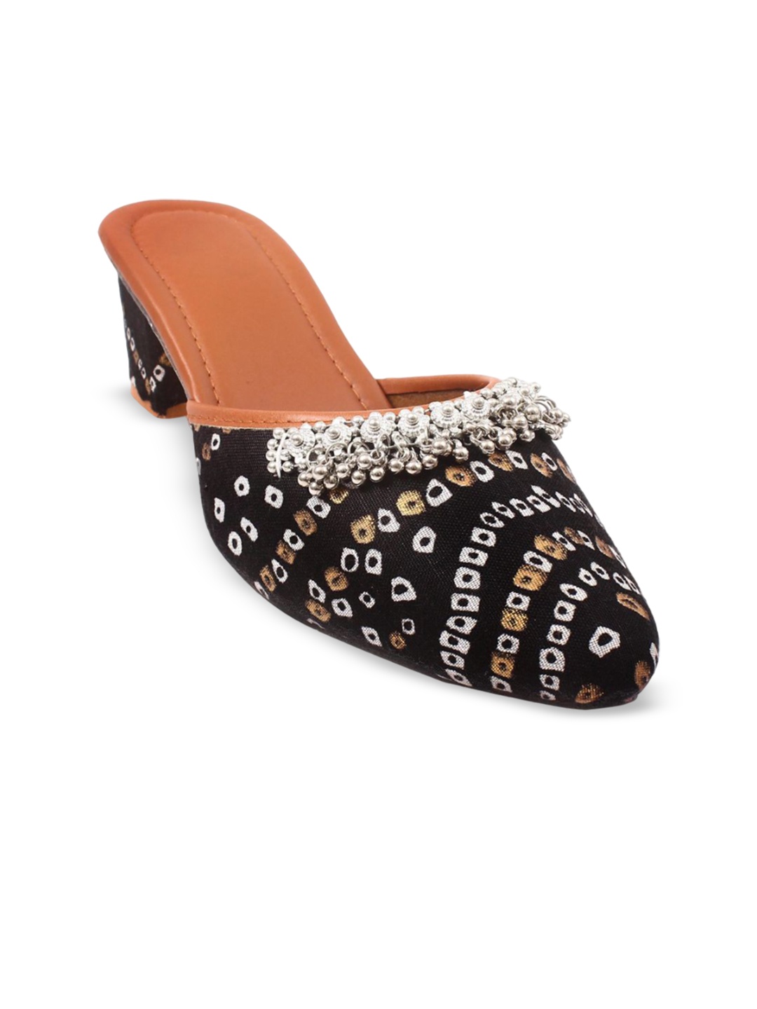 

Apratim Women Embellished Ethnic Mules Flats, Black