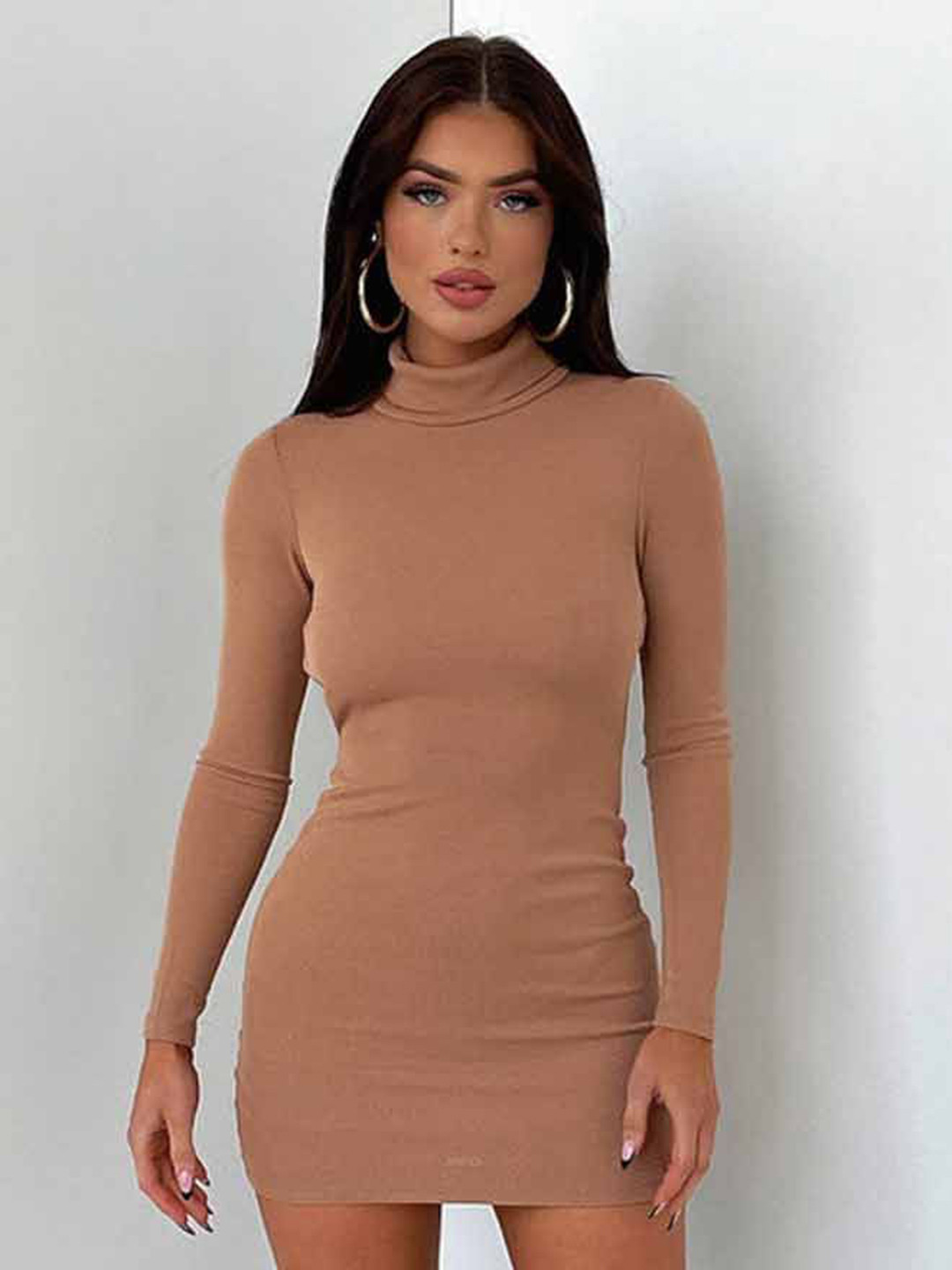 

StyleCast Bodycon Mini Dress, Beige