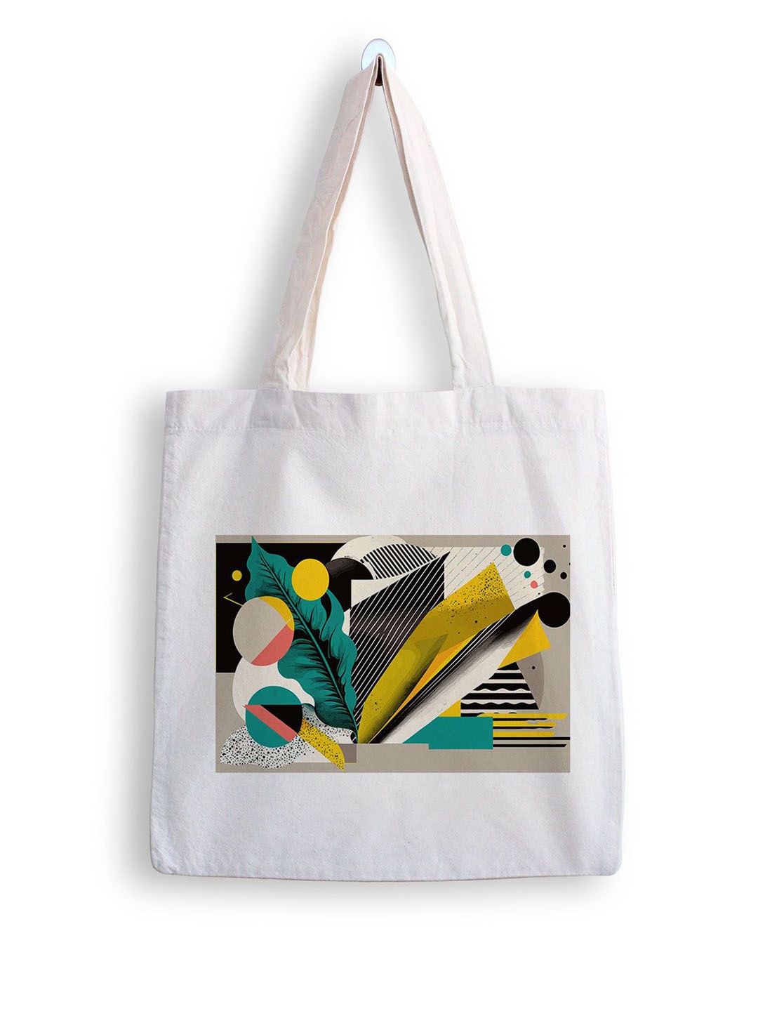 

ARTBUG Printed Shopper Tote Bag, White