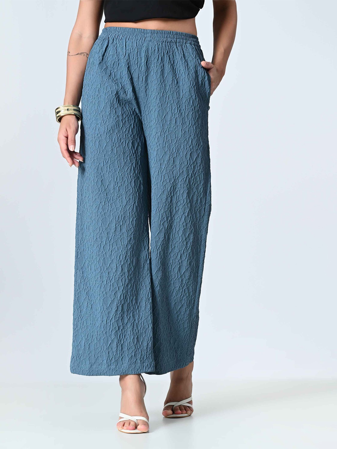

ALL WAYS YOU Abstract Women Palazzos, Blue