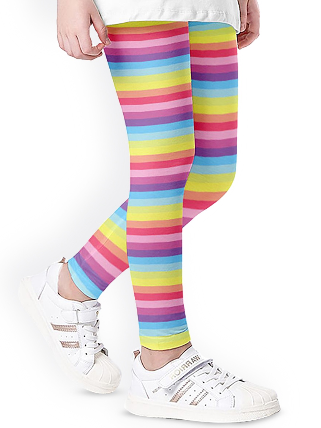 

SYGA Girls Colourblock Ankle-Length Leggings, Pink