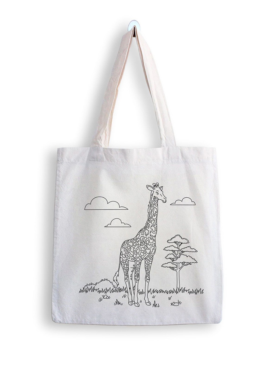 

ARTBUG Printed Shopper Tote Bag, White