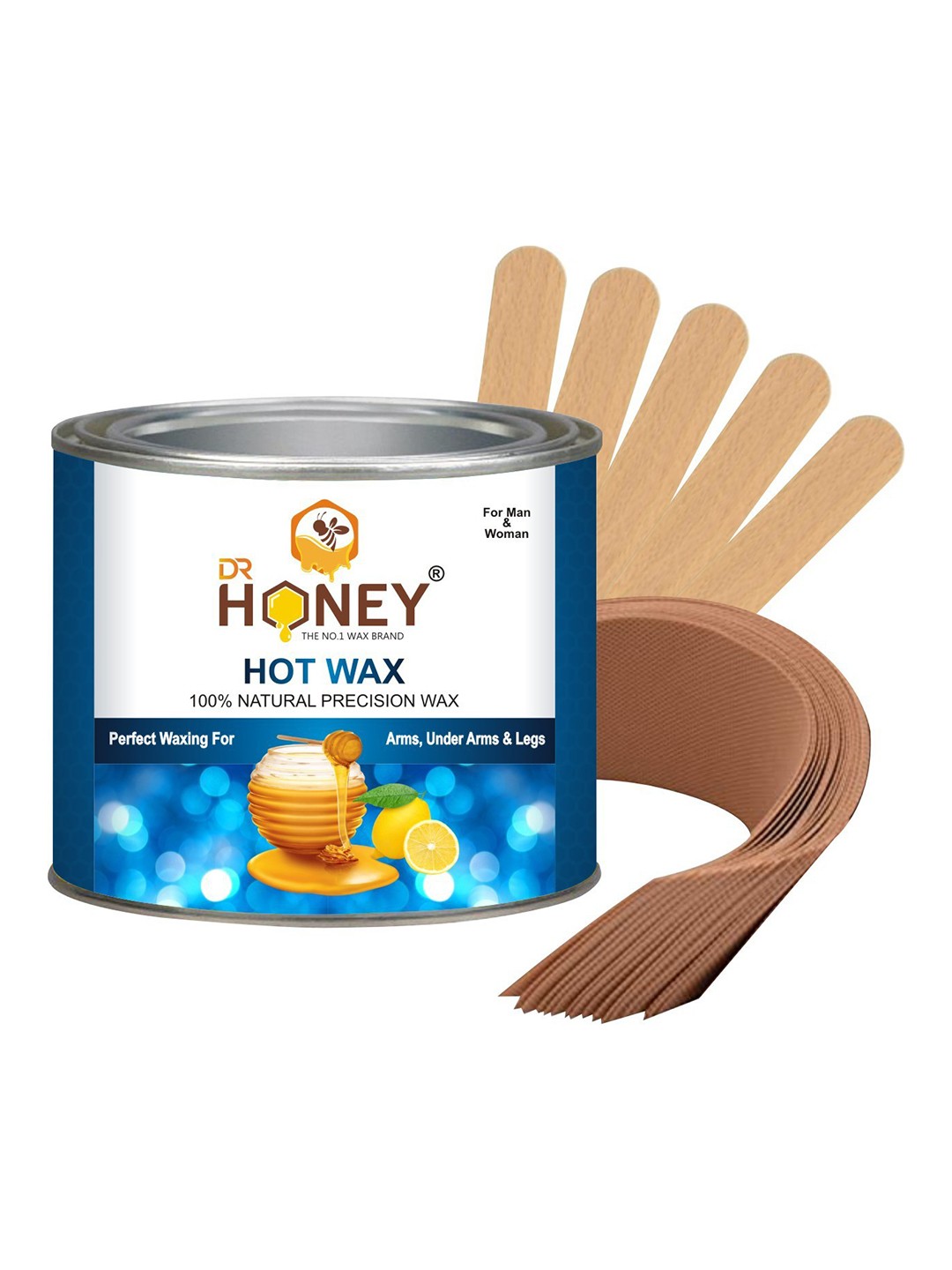 

DR HONEY 100% Natural Precision Hot Wax - 600g, Multi