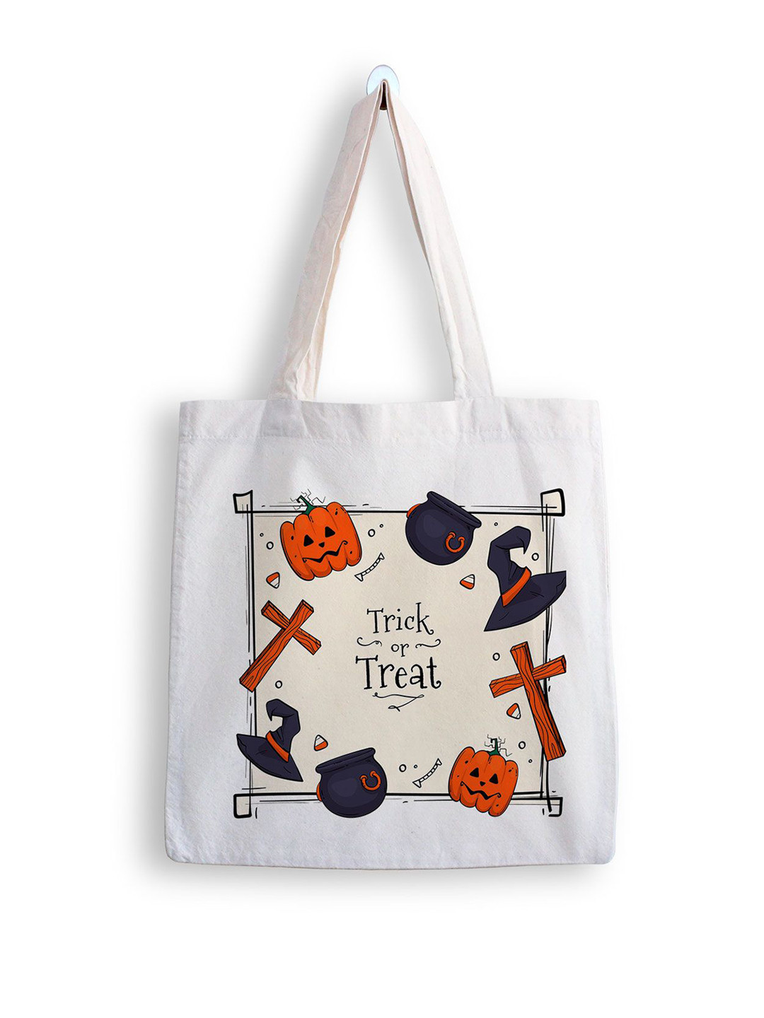 

ARTBUG Printed Shopper Tote Bag, White