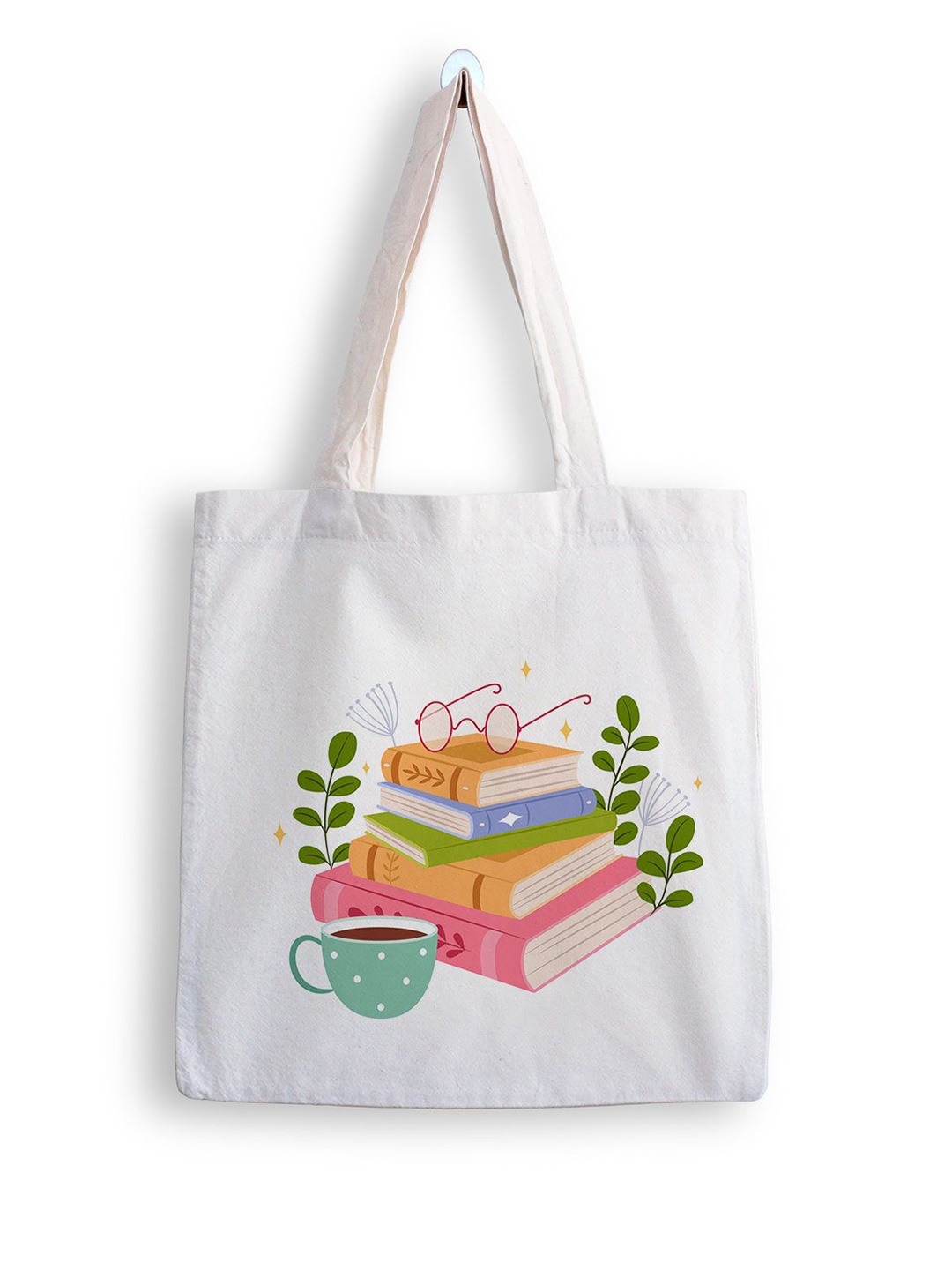 

ARTBUG Printed Shopper Tote Bag, White