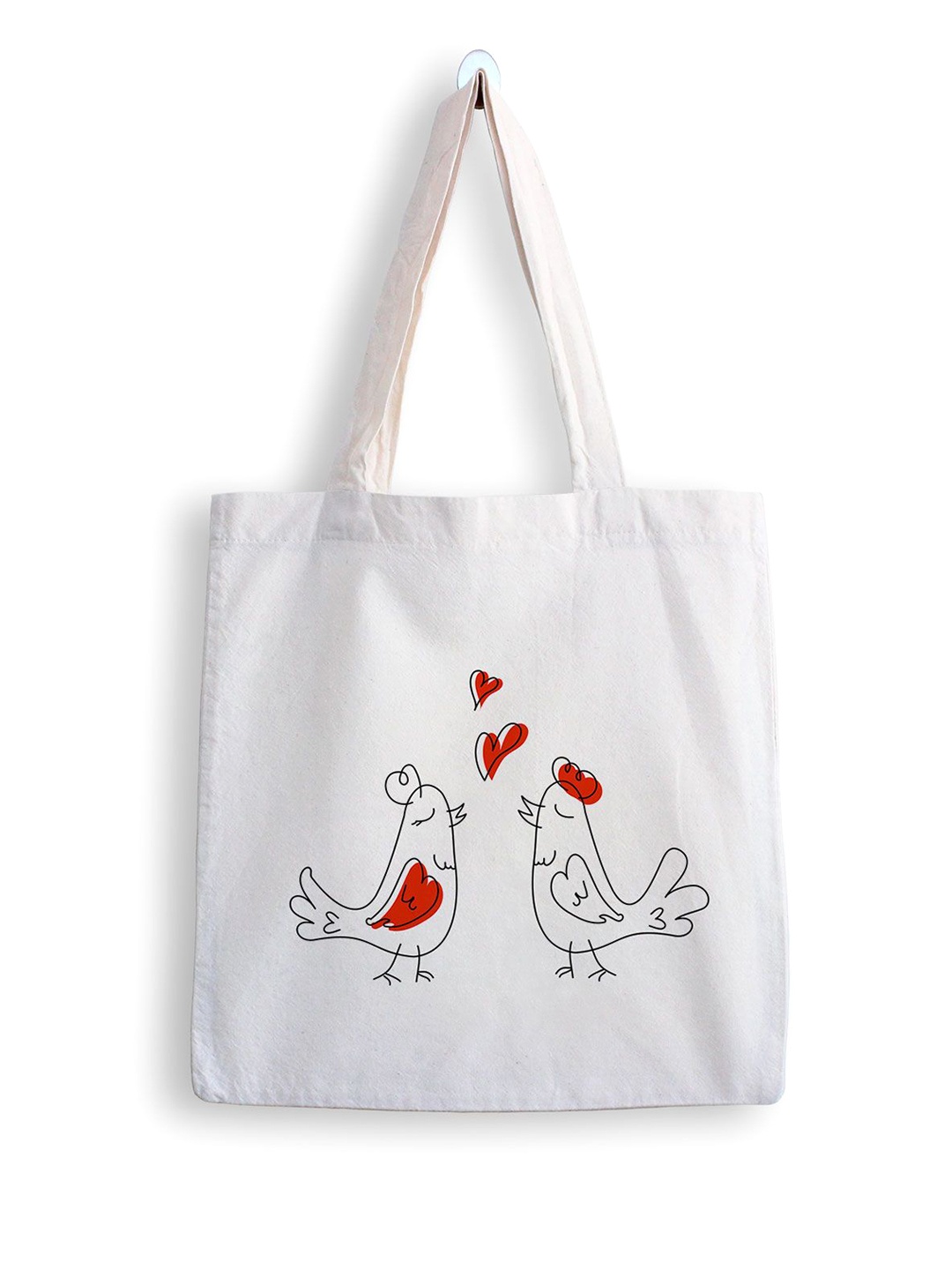 

ARTBUG Printed Shopper Tote Bag, White