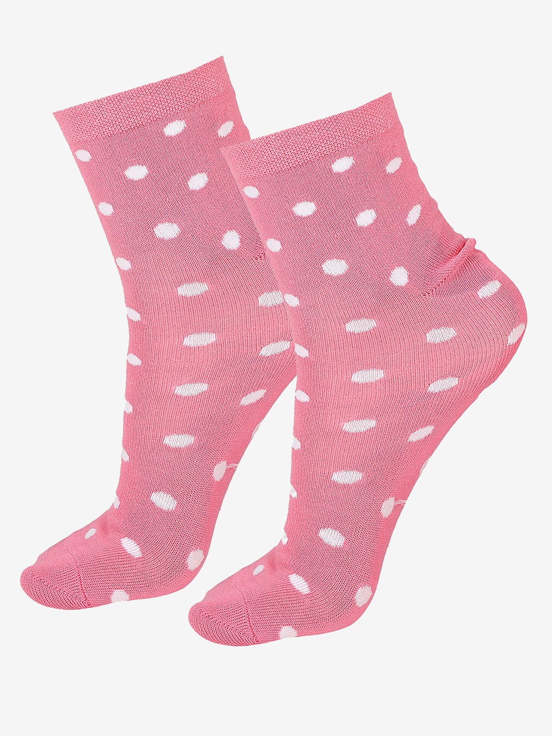 

Bodycare Women Pack Of 2 Printed Ankle-Length Socks, Pink