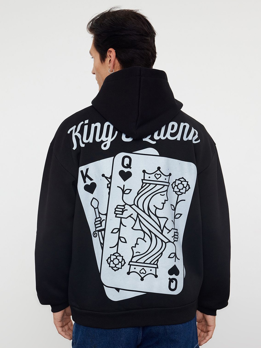 

Trendyol Men Graphic Printed Sweatshirt, Black