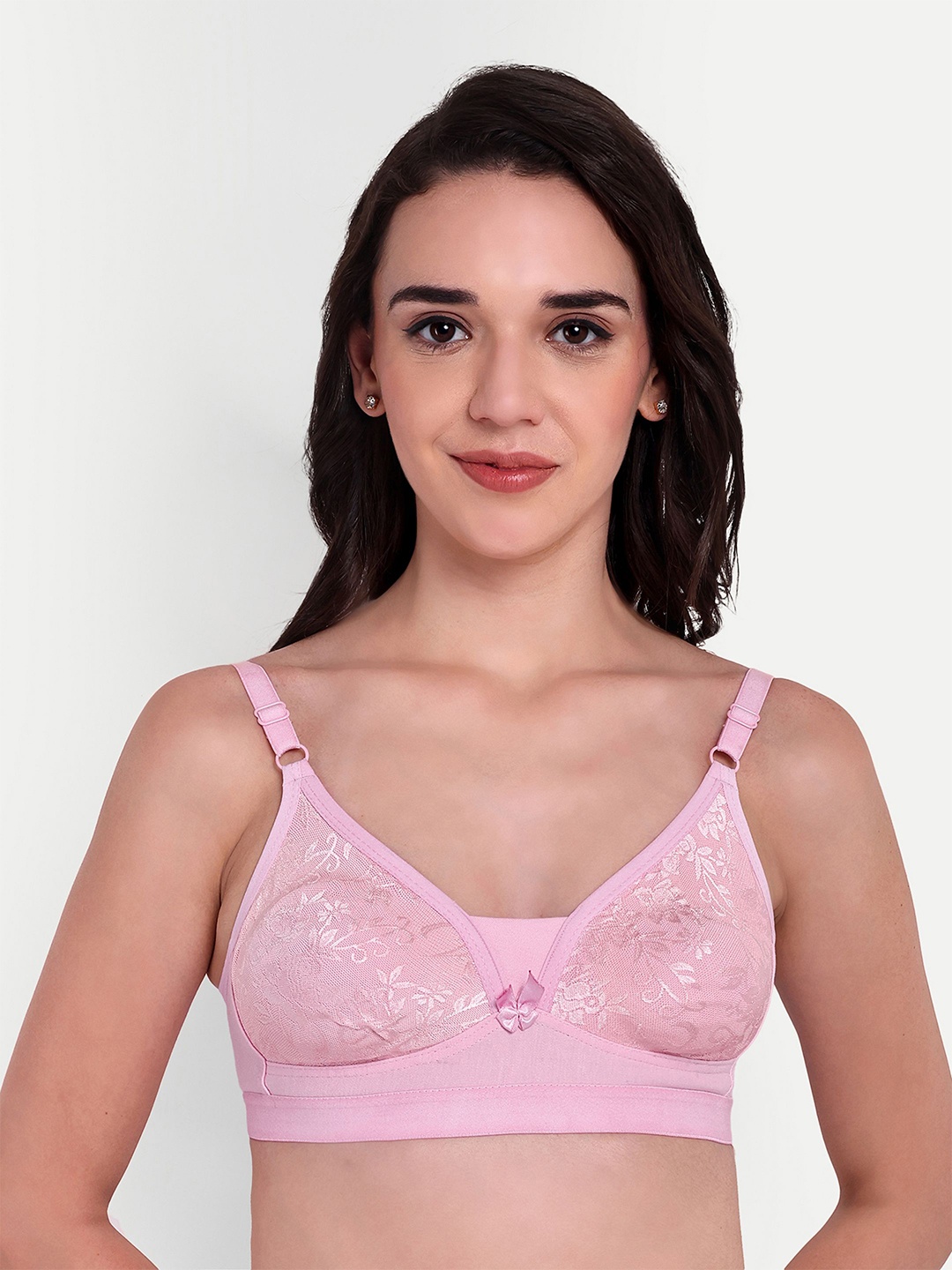 

Skin Beauty Floral Bra Full Coverage, Pink