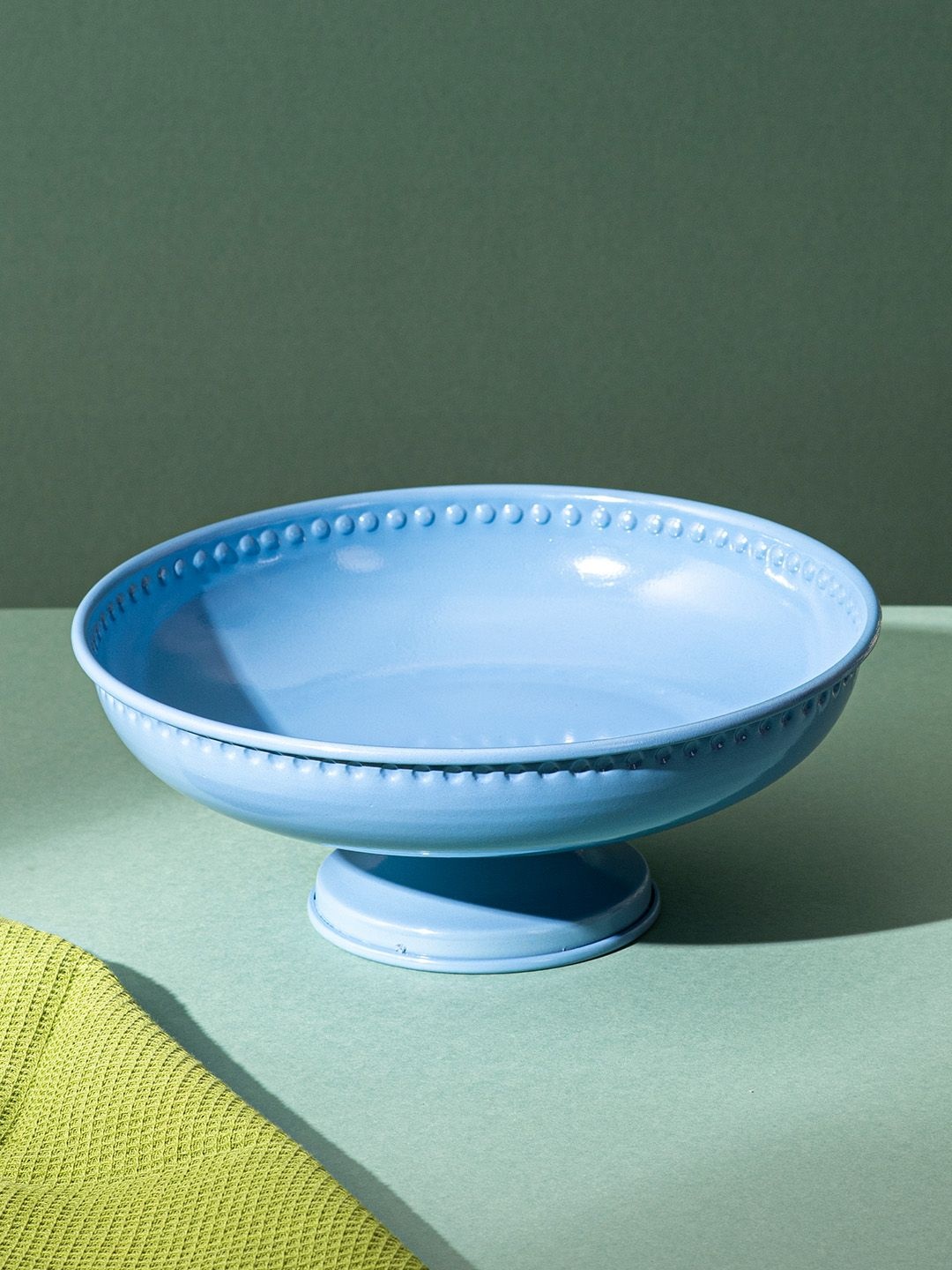 

nestroots Blue Textured Decorative Bowl