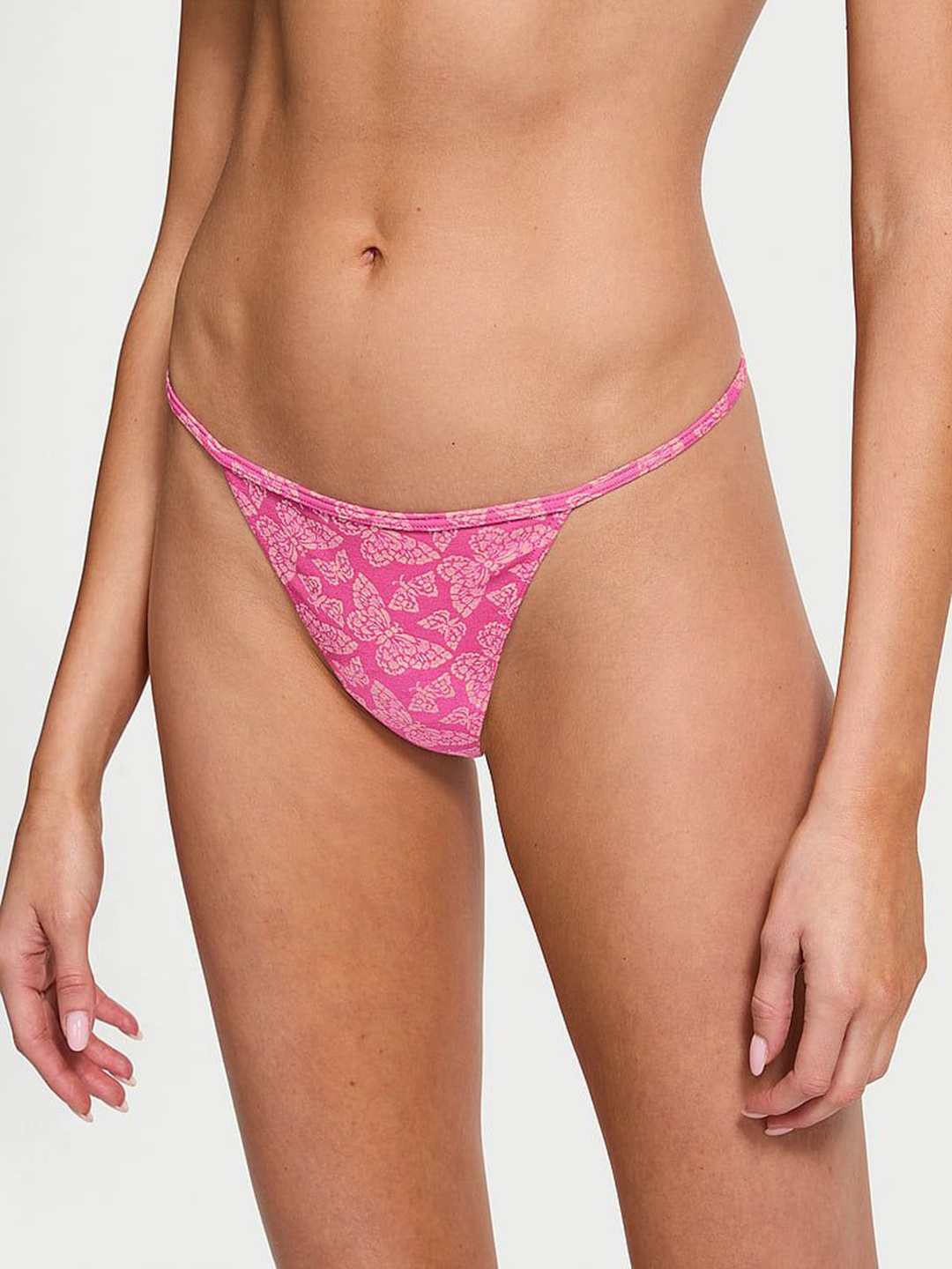 

Victoria's Secret Low Rise Thong Briefs, Pink