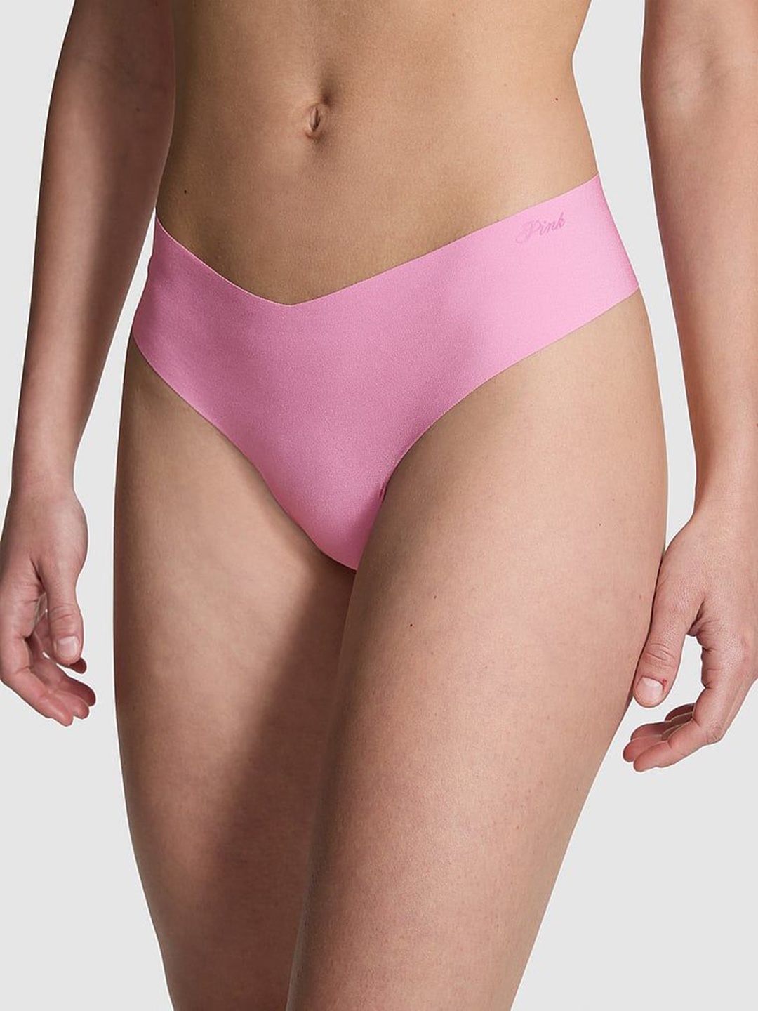 

Victoria's Secret Solid Low Rise Thong Briefs-1124672069IS, Pink