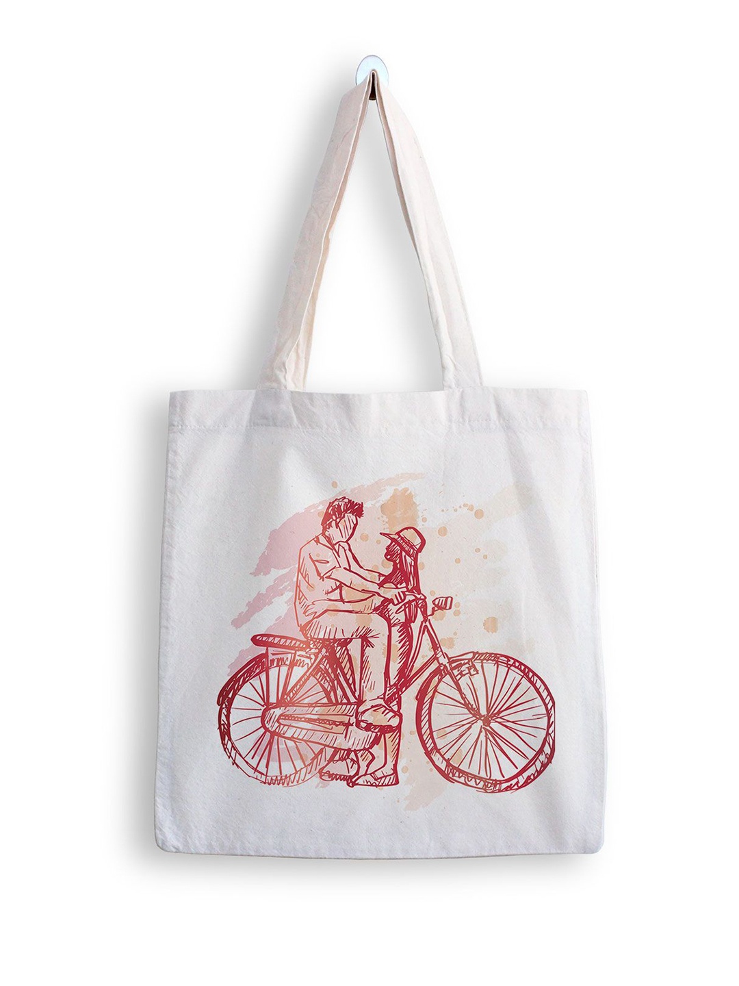 

ARTBUG Printed Shopper Tote Bag, White