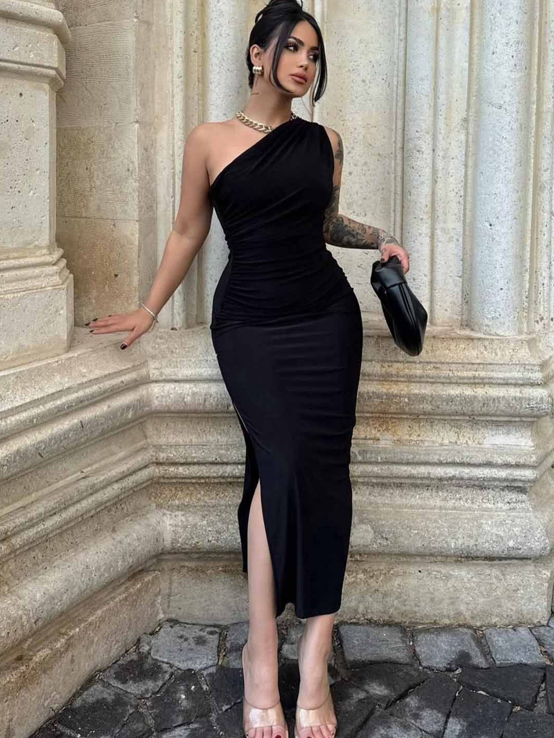 

StyleCast Bodycon Midi Dress, Black
