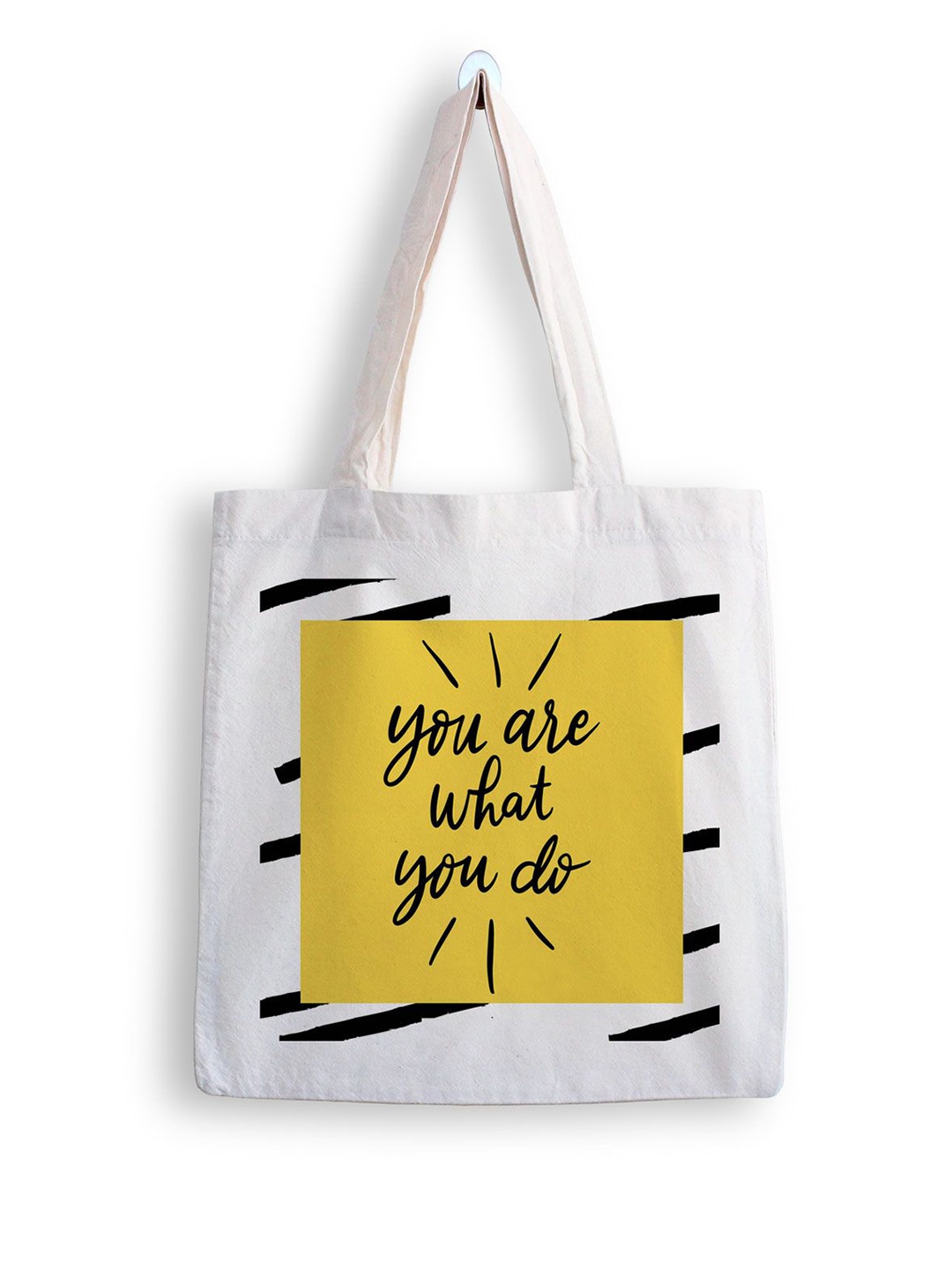 

ARTBUG Printed Shopper Tote Bag, White
