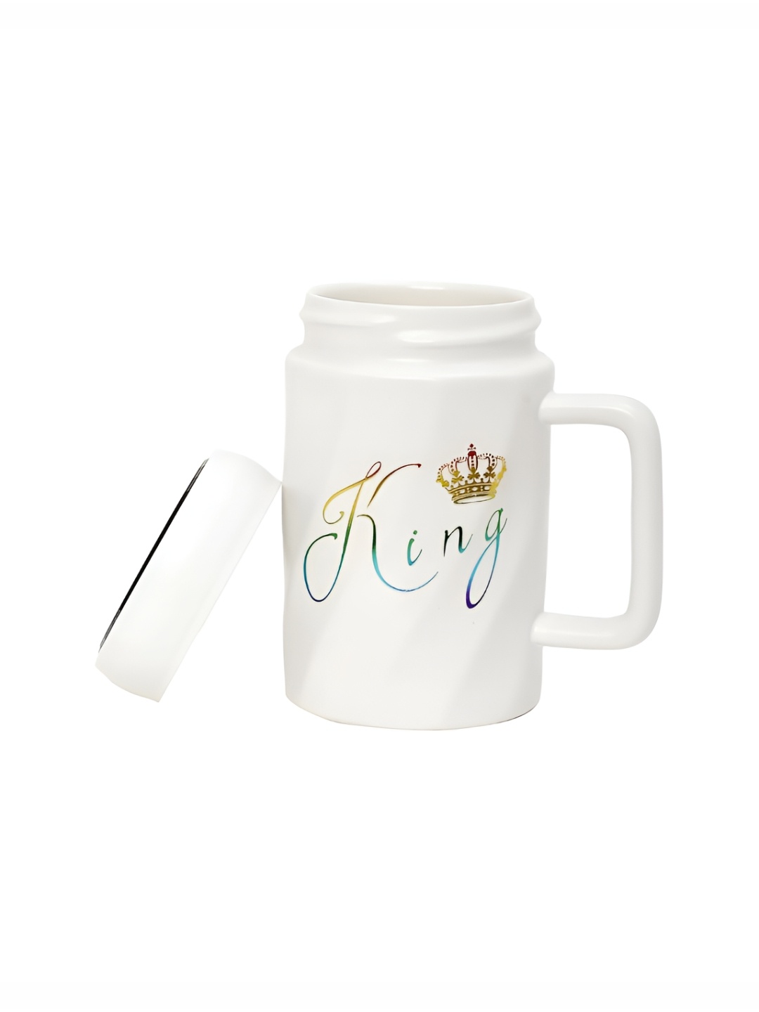 

INTERNATIONAL GIFT 1 Piece White Printed Ceramic Coffee Mug