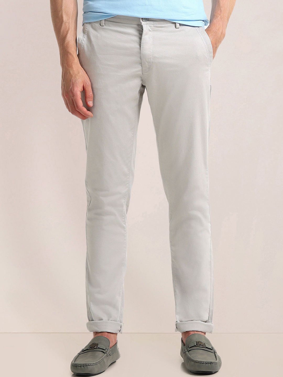 

U.S. Polo Assn. Men Urban Slim Slim Fit Chinos Trousers, Grey