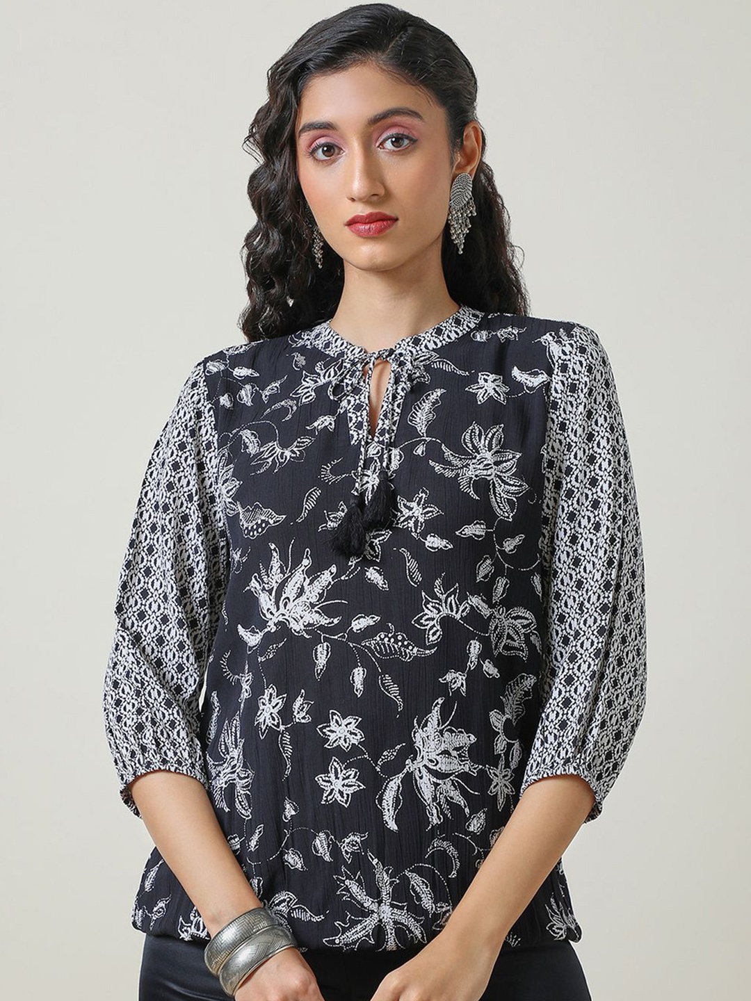 

Soch Printed Tunic, Black