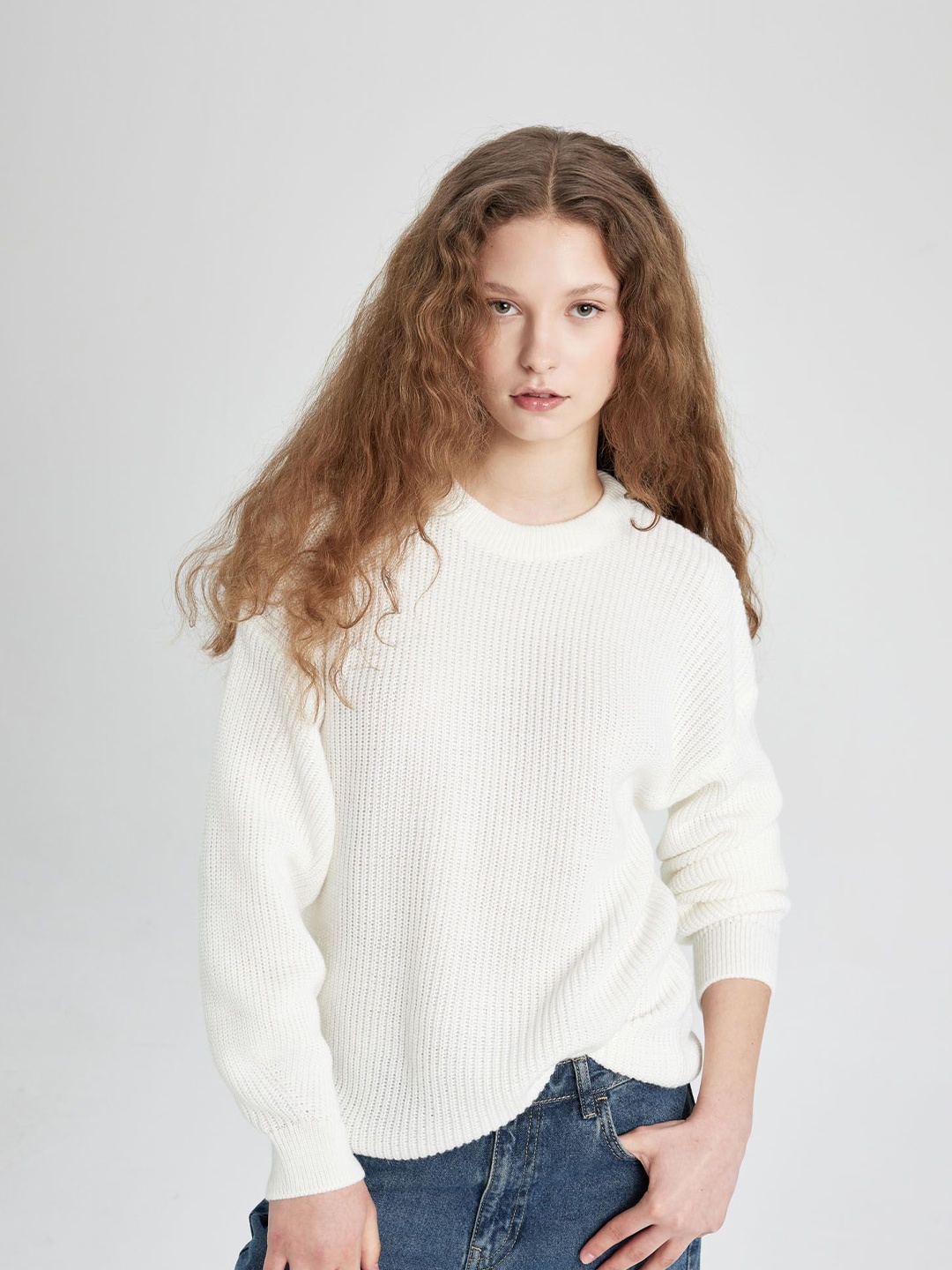 

DeFacto Women Pullover, White