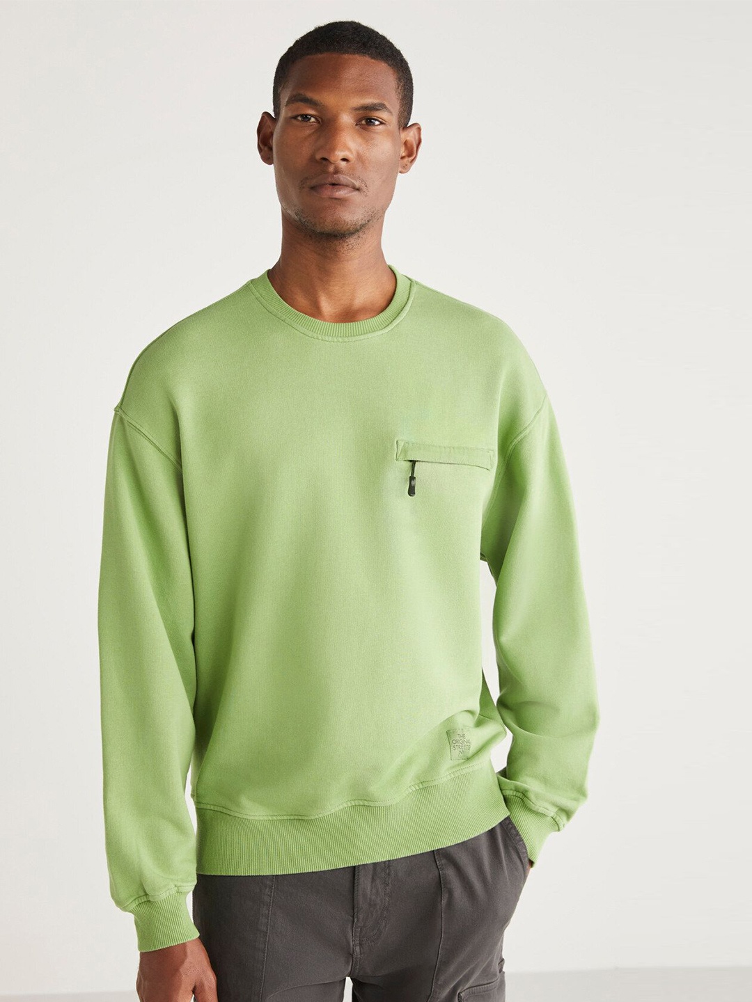 

GRIMELANGE Men Sweatshirt, Green