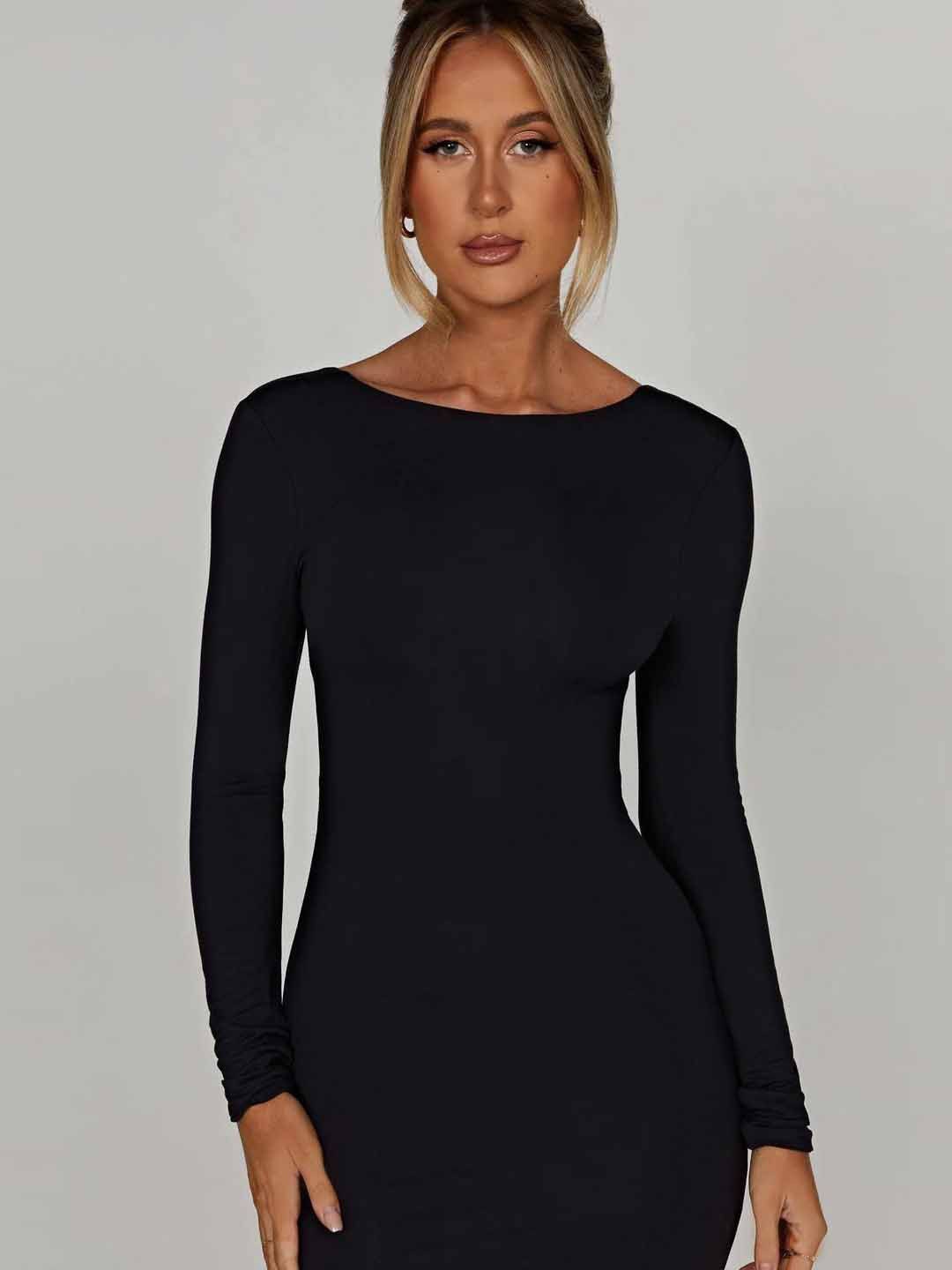 

StyleCast Bodycon Midi Dress, Black