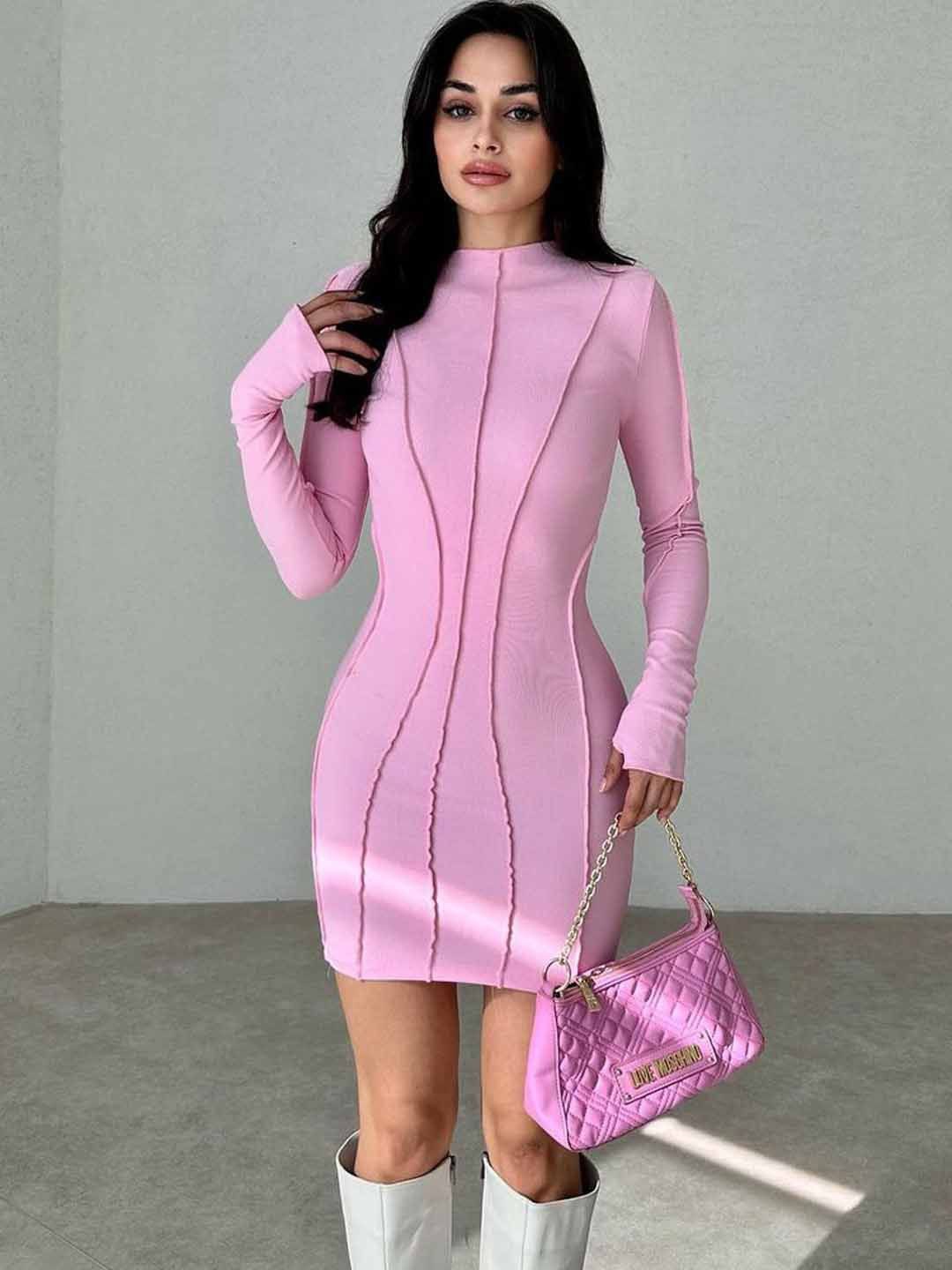 

StyleCast Women Bodycon Midi Dress, Pink