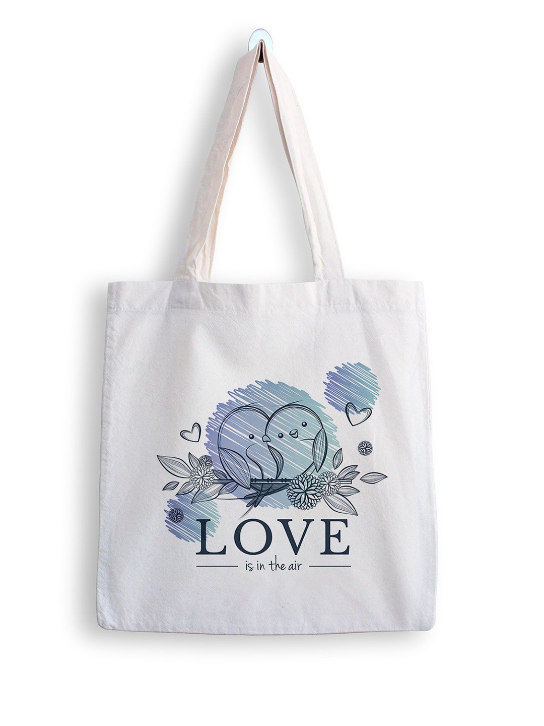 

ARTBUG Printed Structured Tote Bag, White