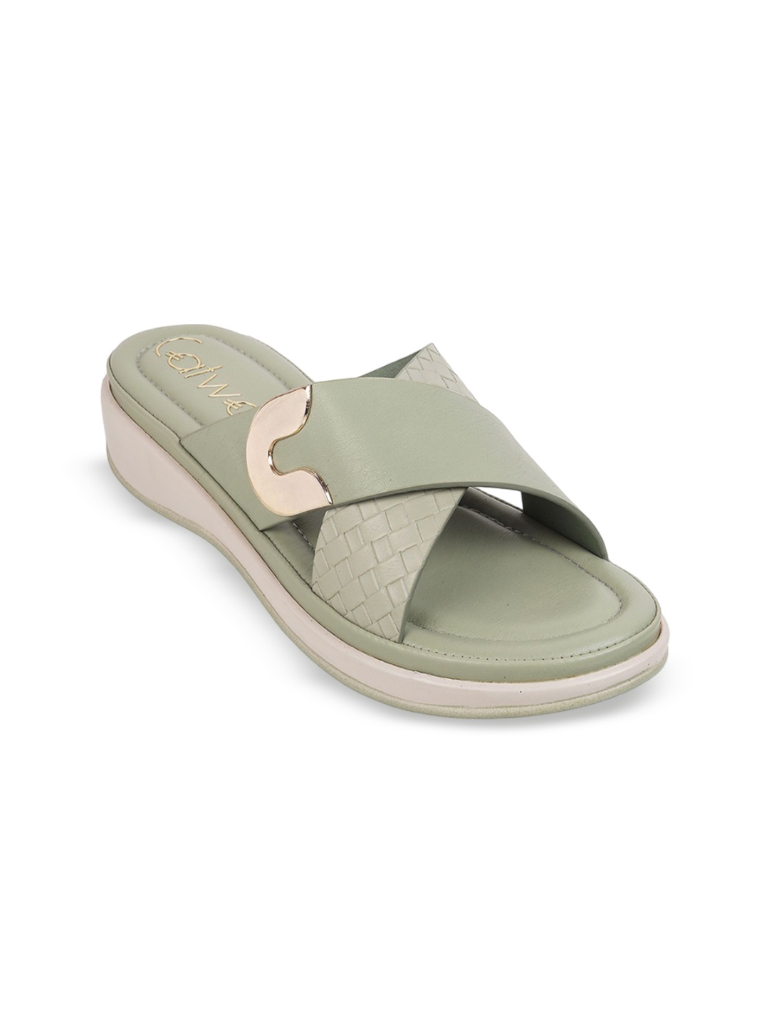 

Catwalk Women Flatform Heels Sandals, Green