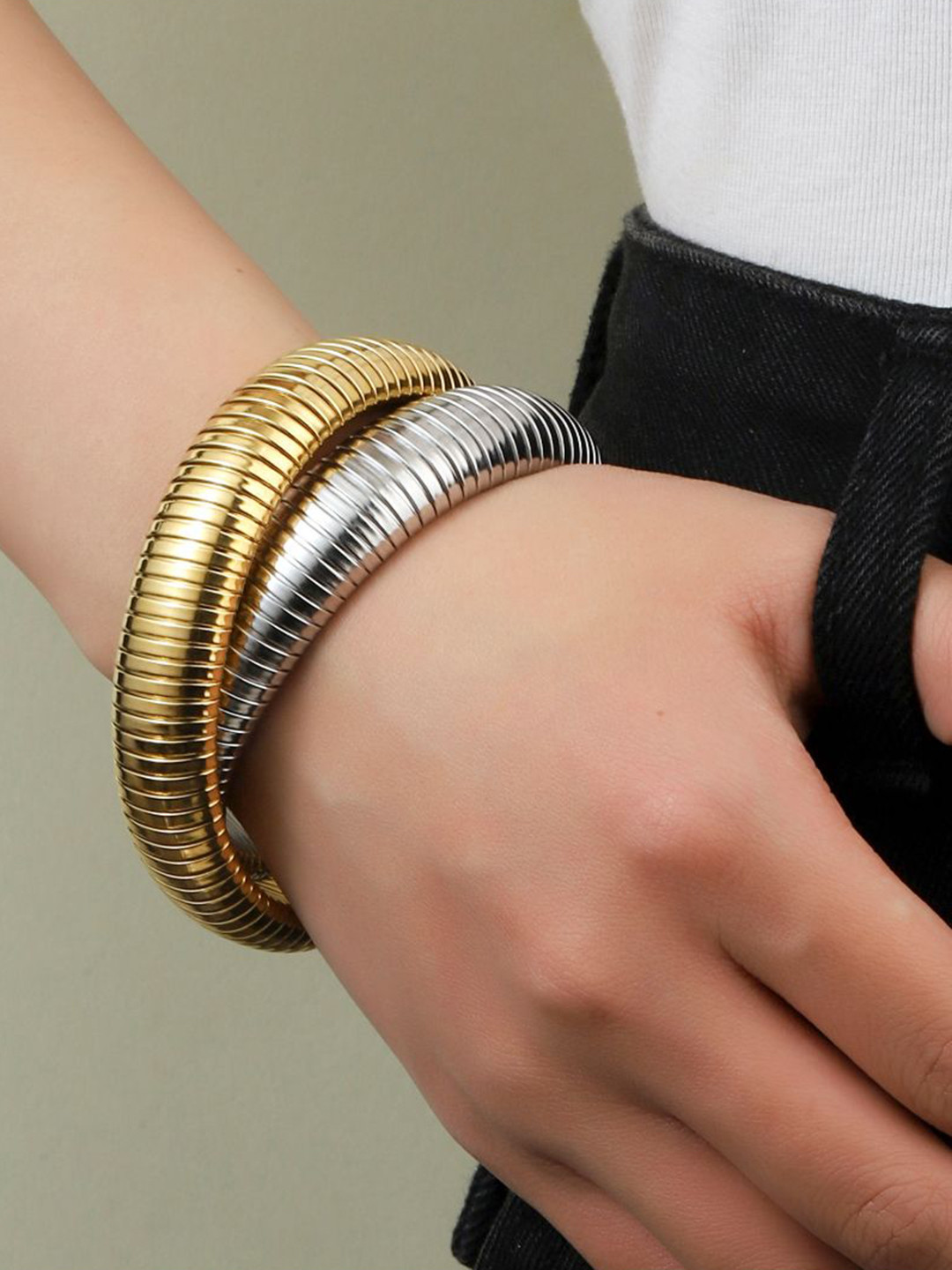 

SALTY Ornate Obsession Stainless Steel Multistrand Bracelet, Gold