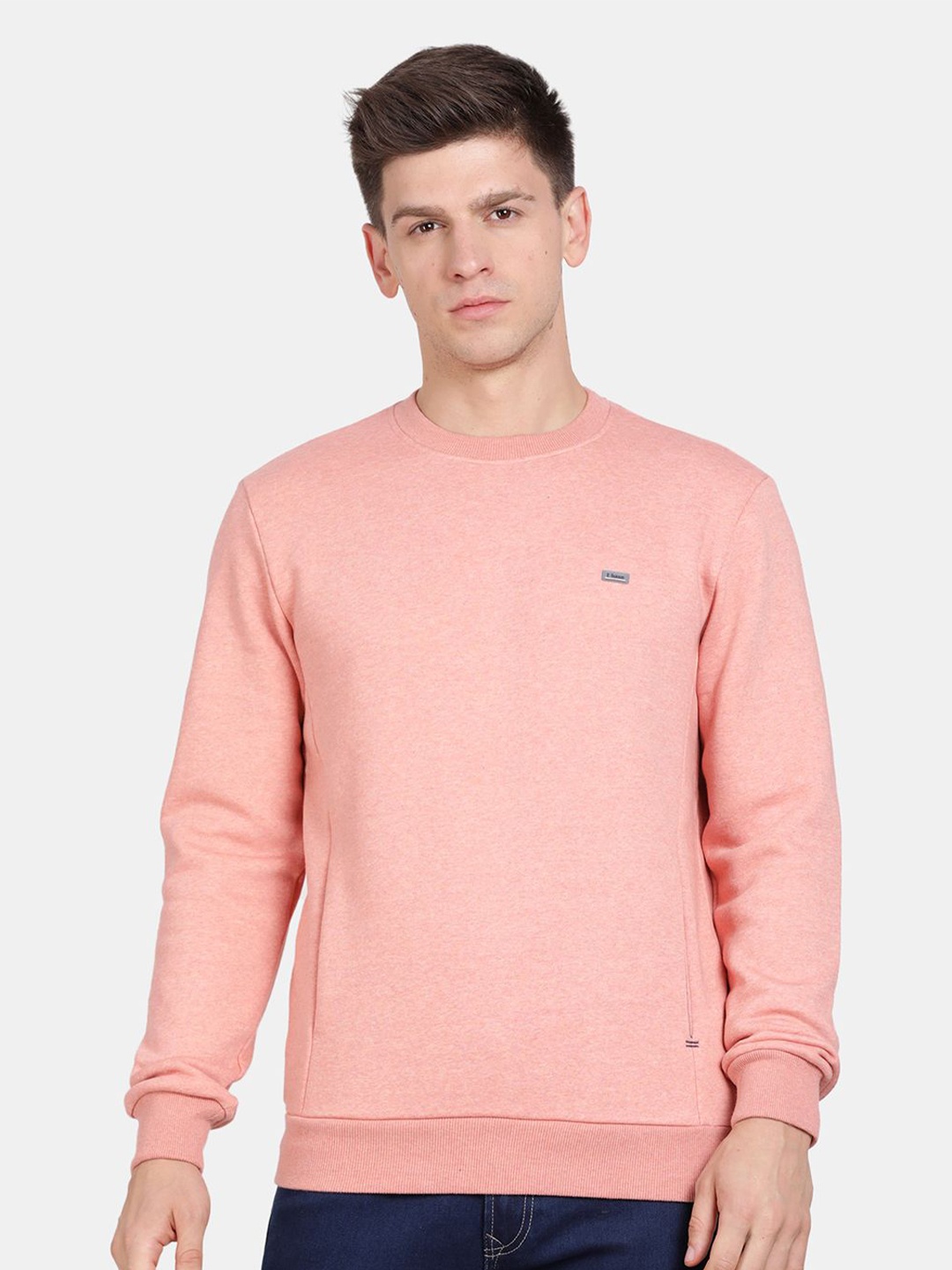 

t-base Men Pullover Sweatshirt, Peach