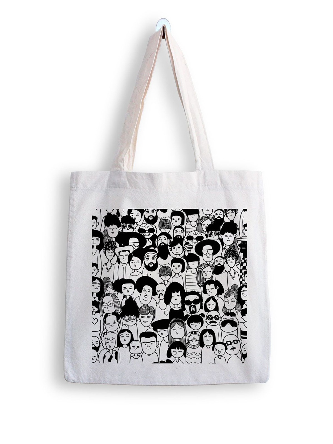 

ARTBUG Printed Shopper Tote Bag, White
