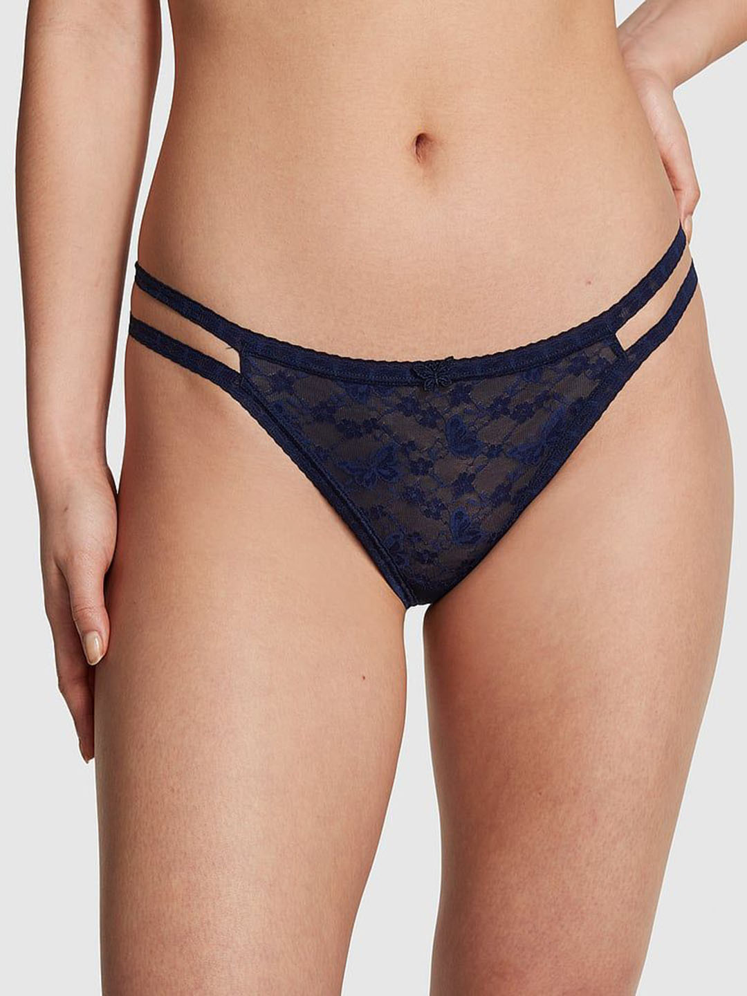 

Victoria's Secret PINK Low Rise Thong Briefs-1124472850K6, Blue