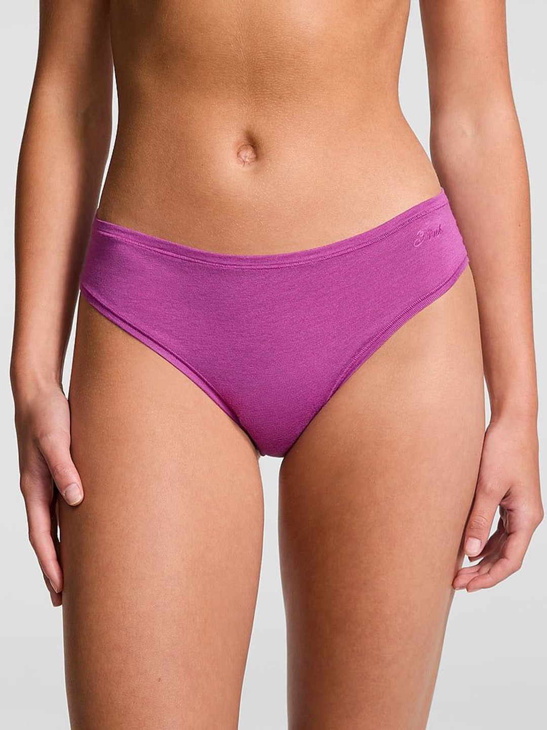 

Victoria's Secret PINK Low Rise Basic Briefs 112458466H5I, Purple
