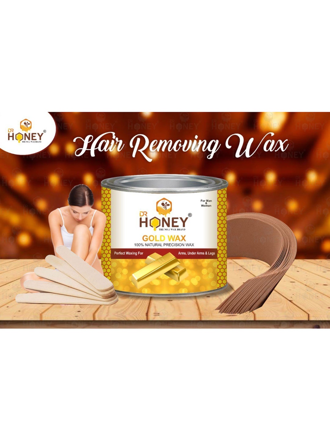 

DR HONEY 100% Natural Precision Gold Wax - 600g, White