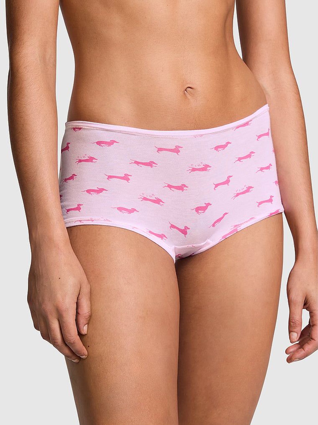 

Victoria's Secret Printed Boyshort Briefs 112458446BSI, Pink