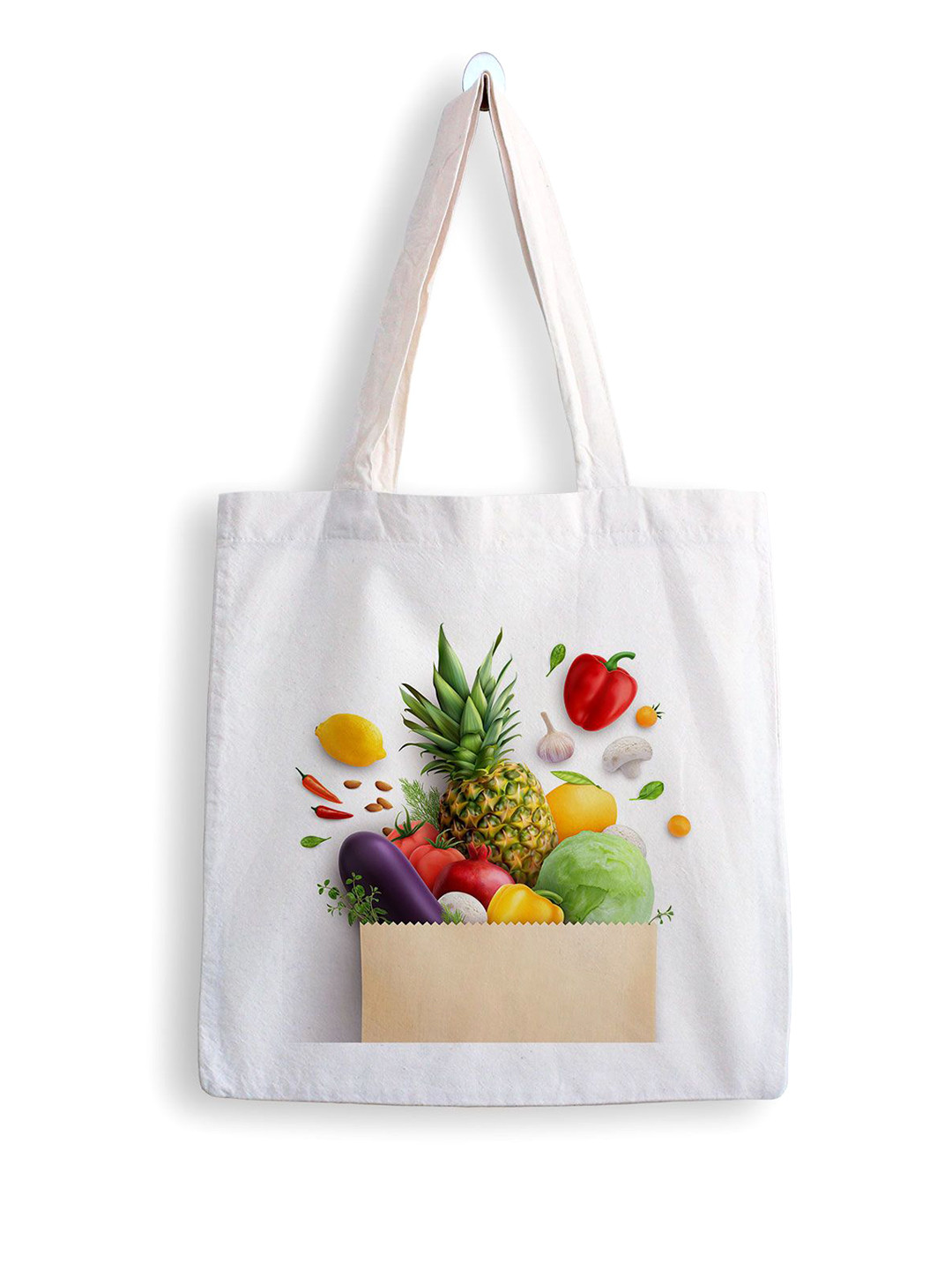 

ARTBUG Printed Bucket Tote Bag, White