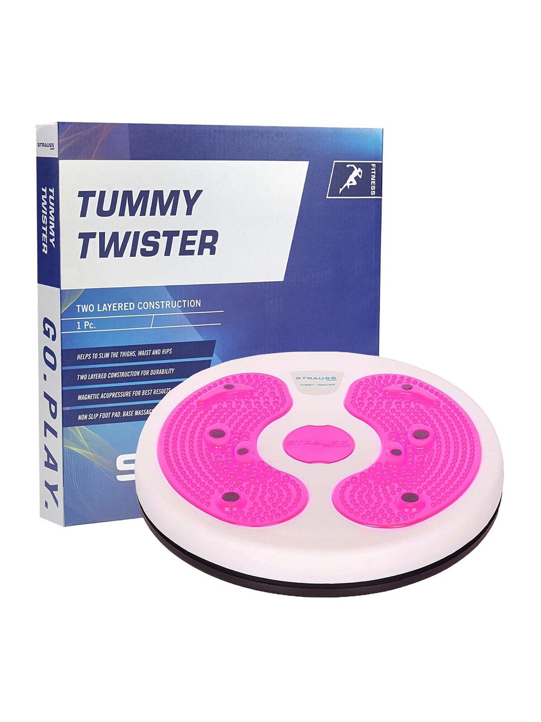 

STRAUSS Tummy Twister With Non-Slip Surface, White