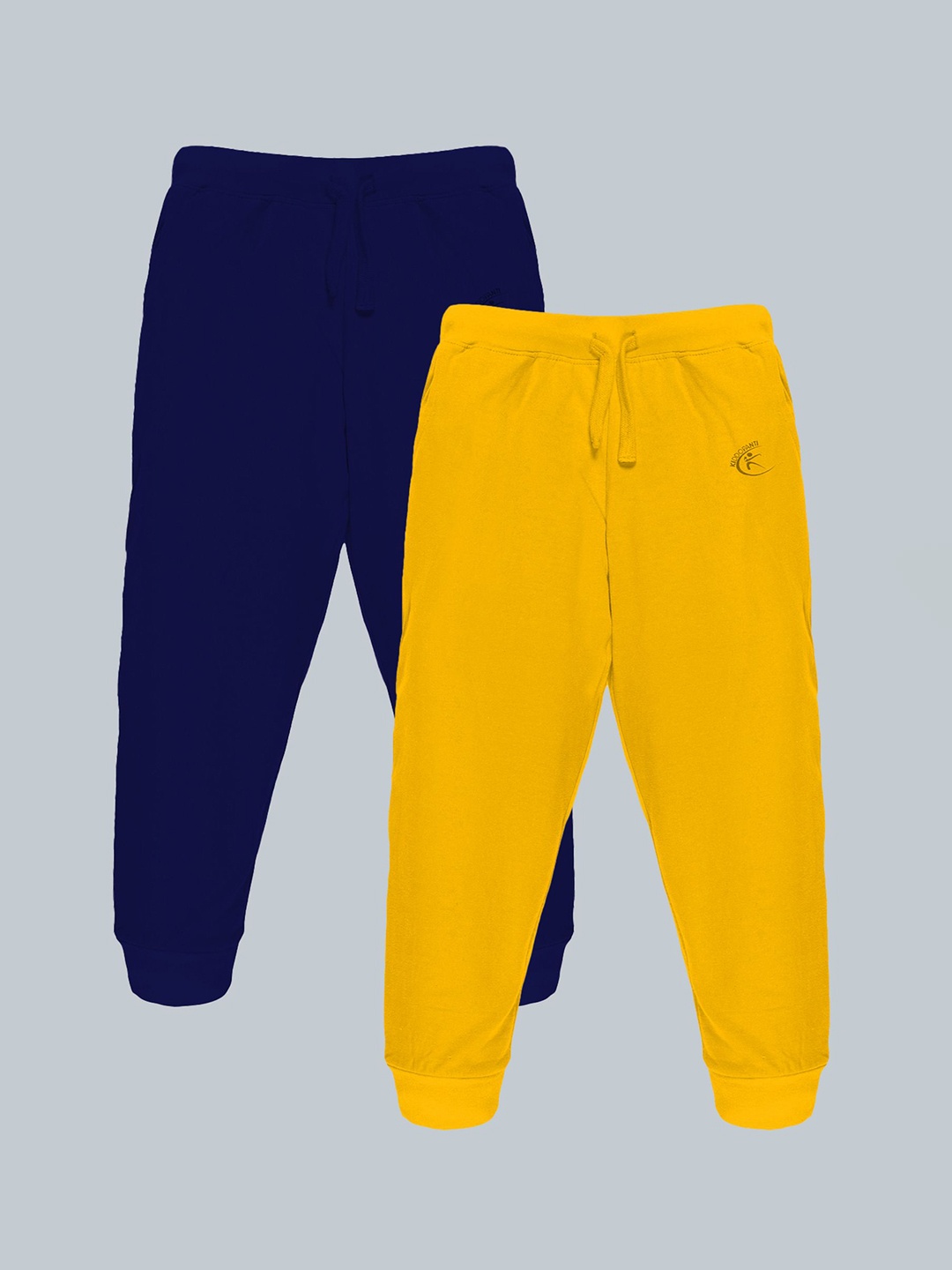 

KiddoPanti Pack Of 2 Unisex Kids Joggers Track Pants, Navy blue