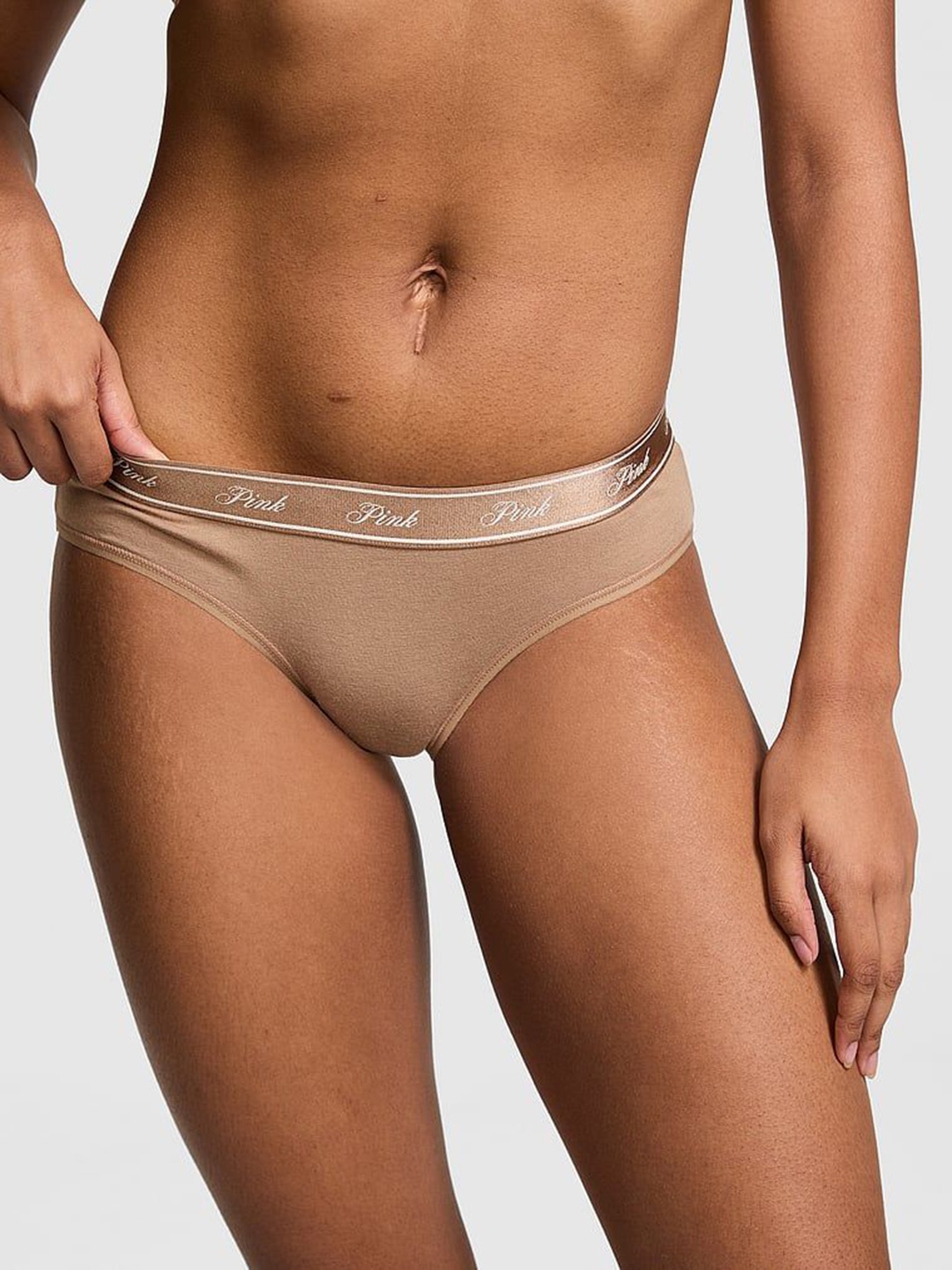 

Victoria's Secret PINK Low-Rise Hipster Briefs 1124583857H5, Brown