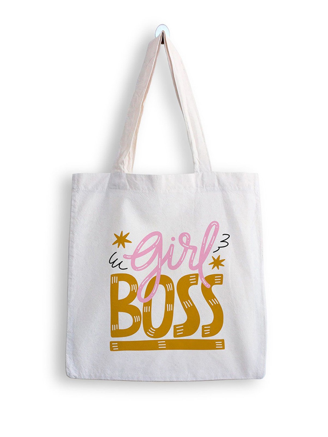 

ARTBUG Printed Shopper Tote Bag, White