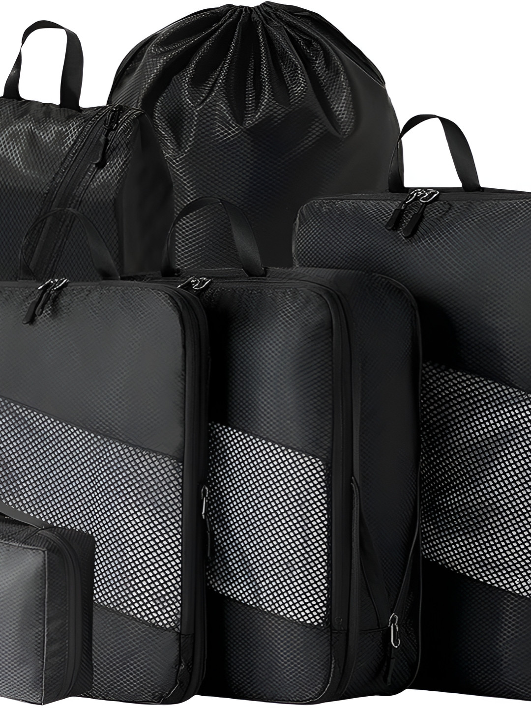 

HOUSE OF QUIRK Black 6 Pieces Multi-Utility Organisers