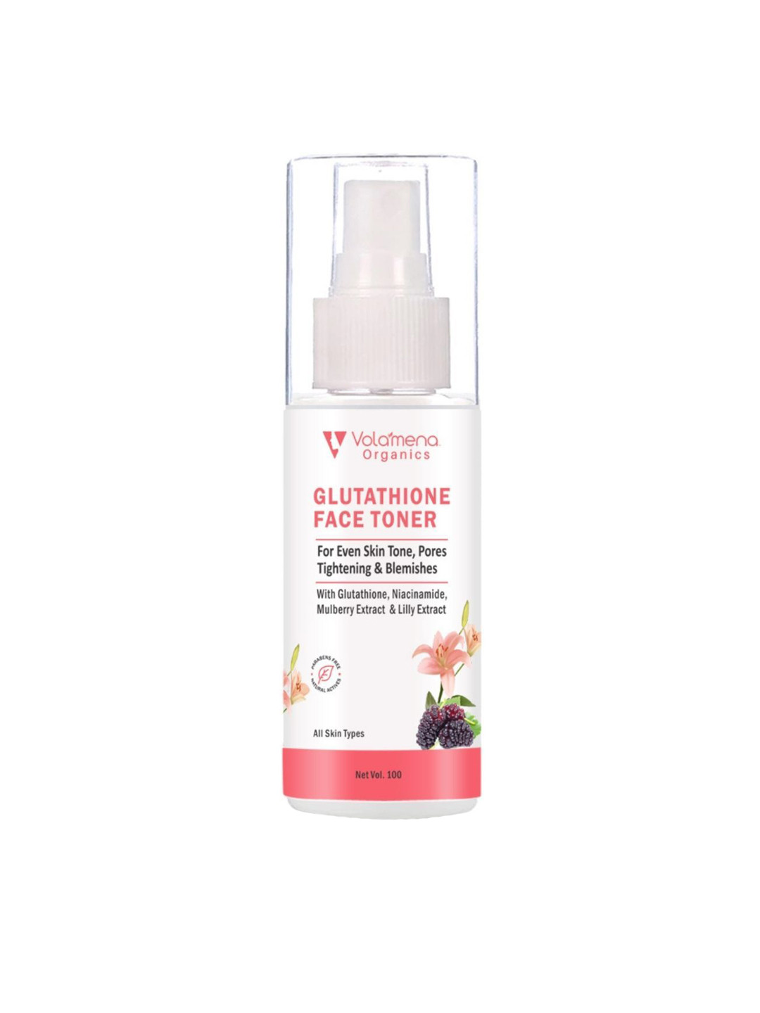 

Volamena Organics Glutathione Face Toner-100ml, White